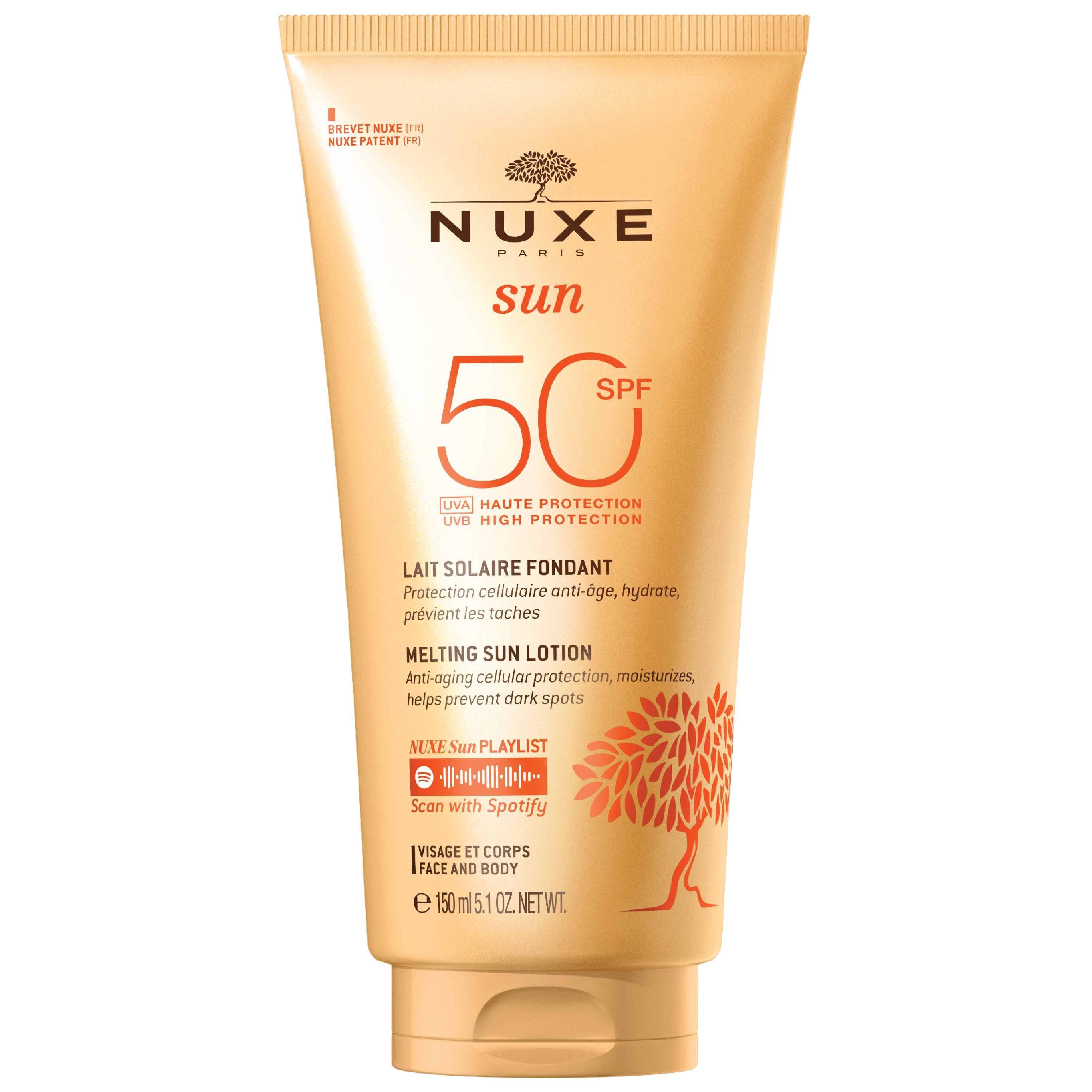 NUXE Sun Lotion Face & Body SPF50, 150 ml