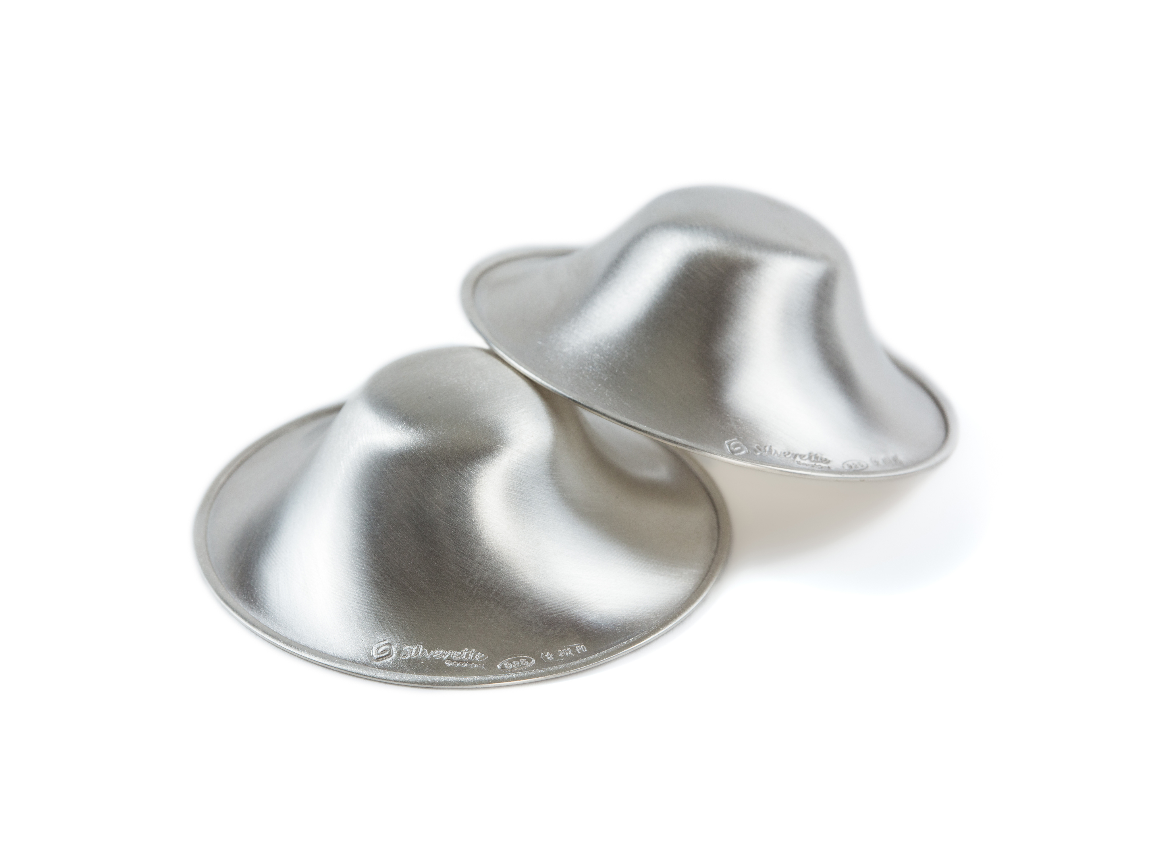 Brystknoppbeskyttere i sølv, X-Large, 2 stk.