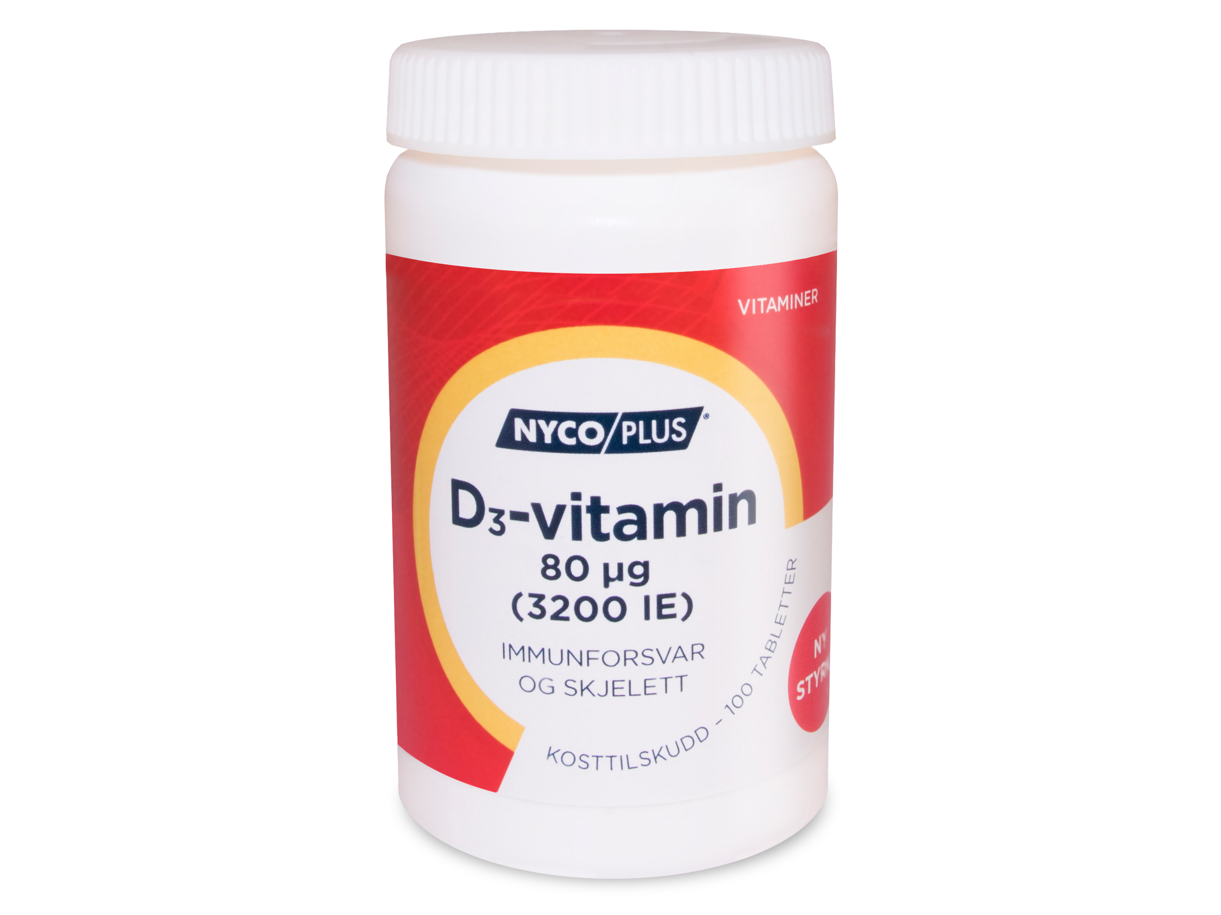 D3-Vitamin 80 µg, 100 tabletter