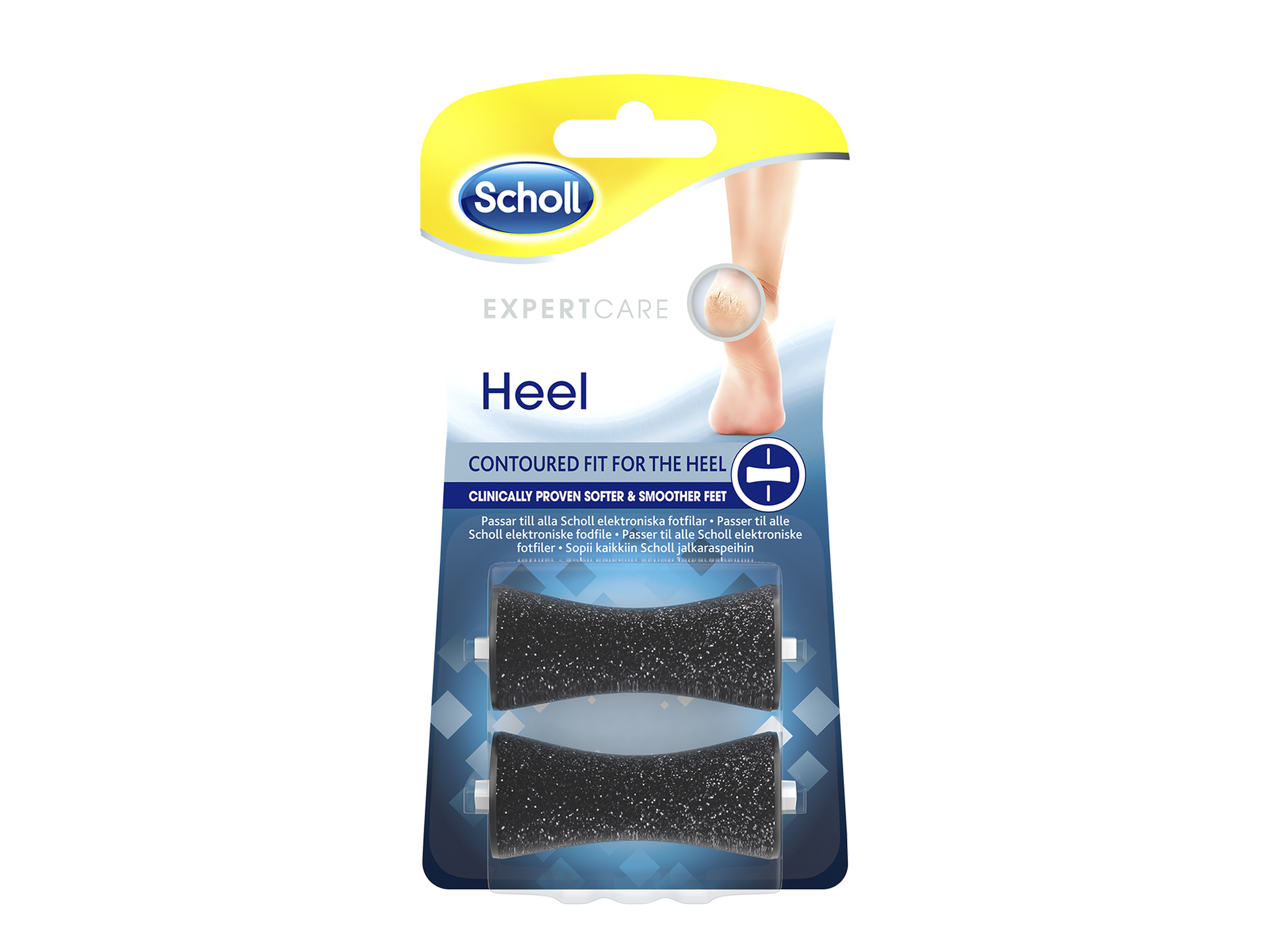 Expert Care Curved Heel Refill, 2 stk
