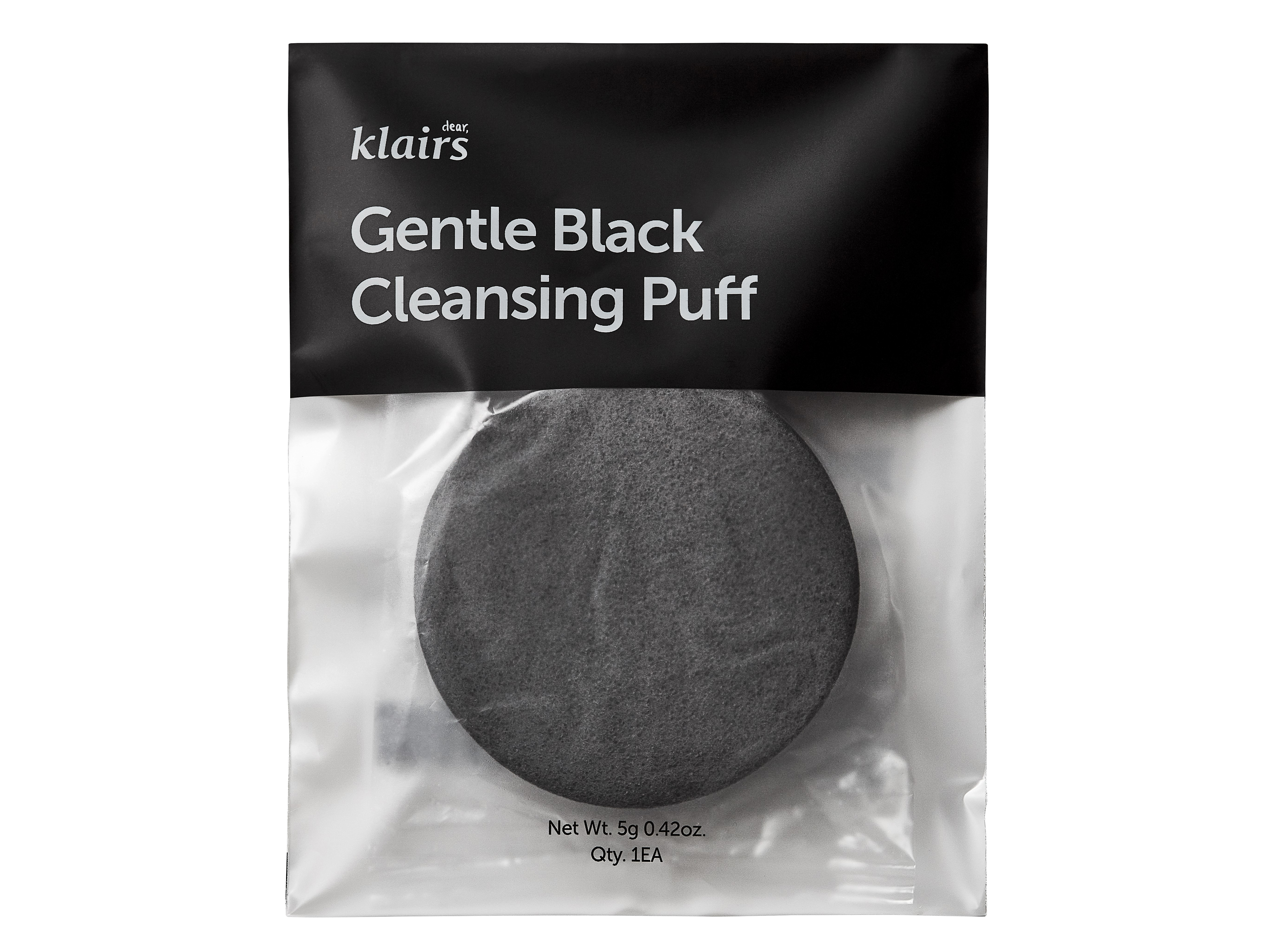 Gentle Black Cleansing Puff, 1 stk