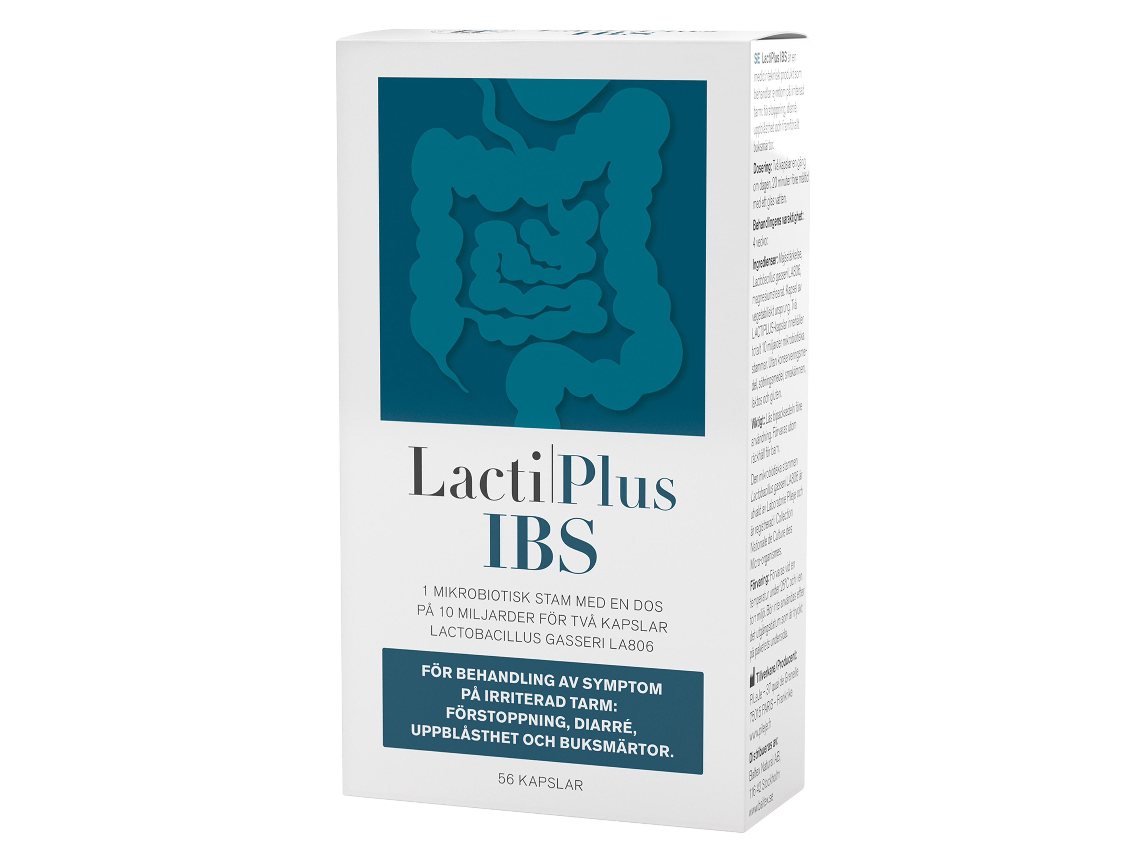 IBS – melkesyrebakterier for IBS-symptomer, 56 kapsler