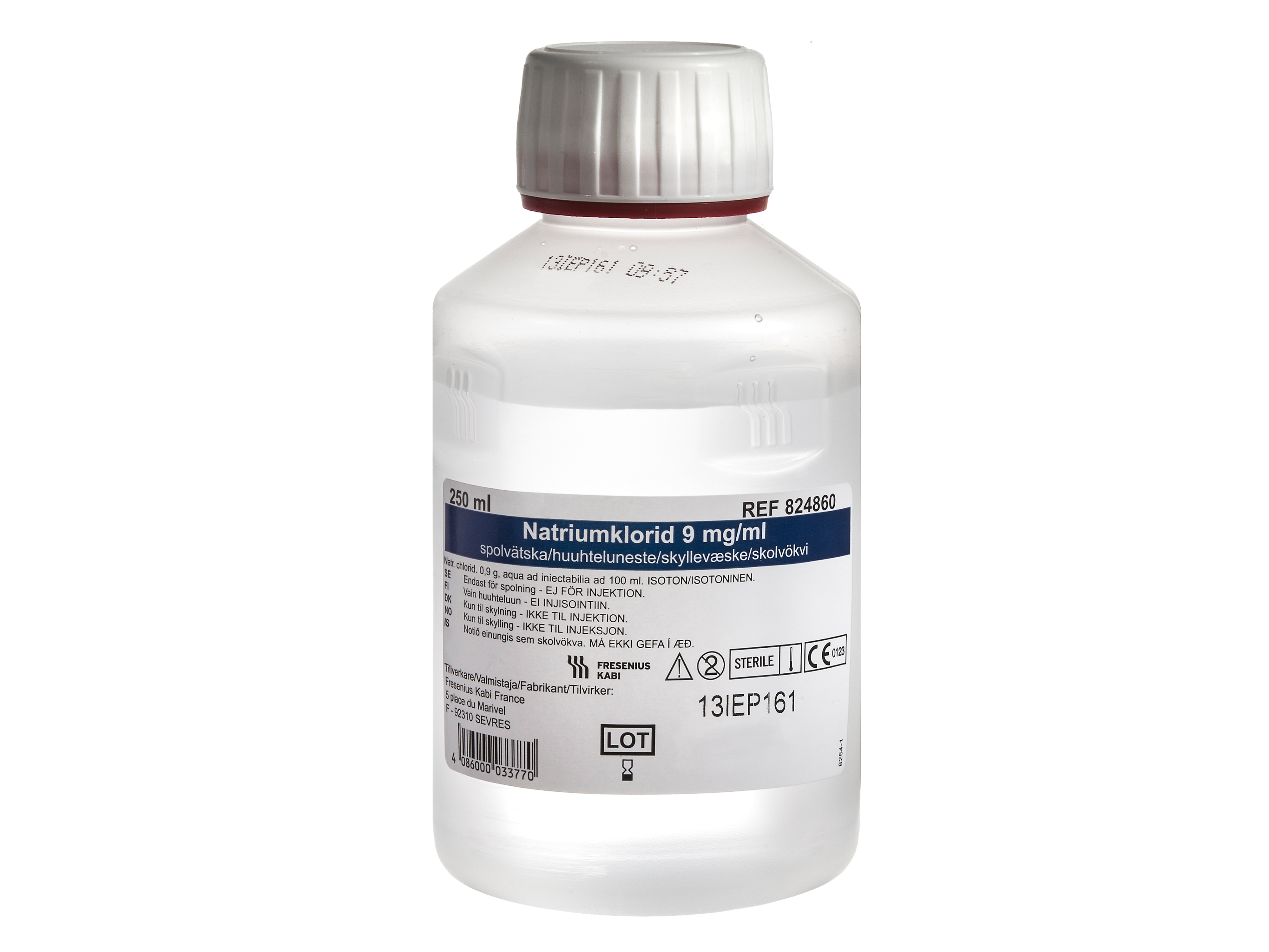 Natriumklorid  9mg/ml skyllevæske, 250 ml