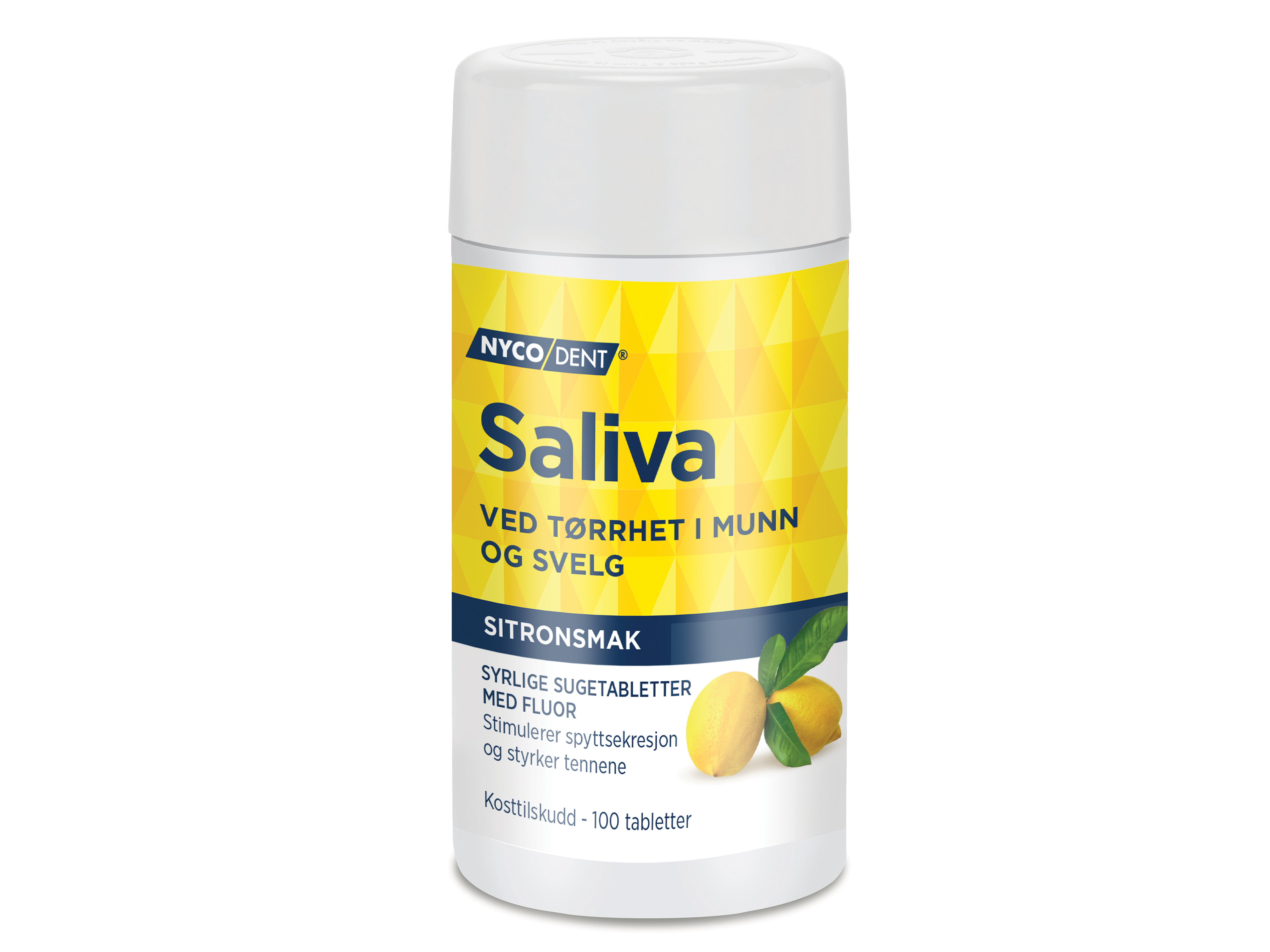 Saliva m/sitron, 100 tabletter