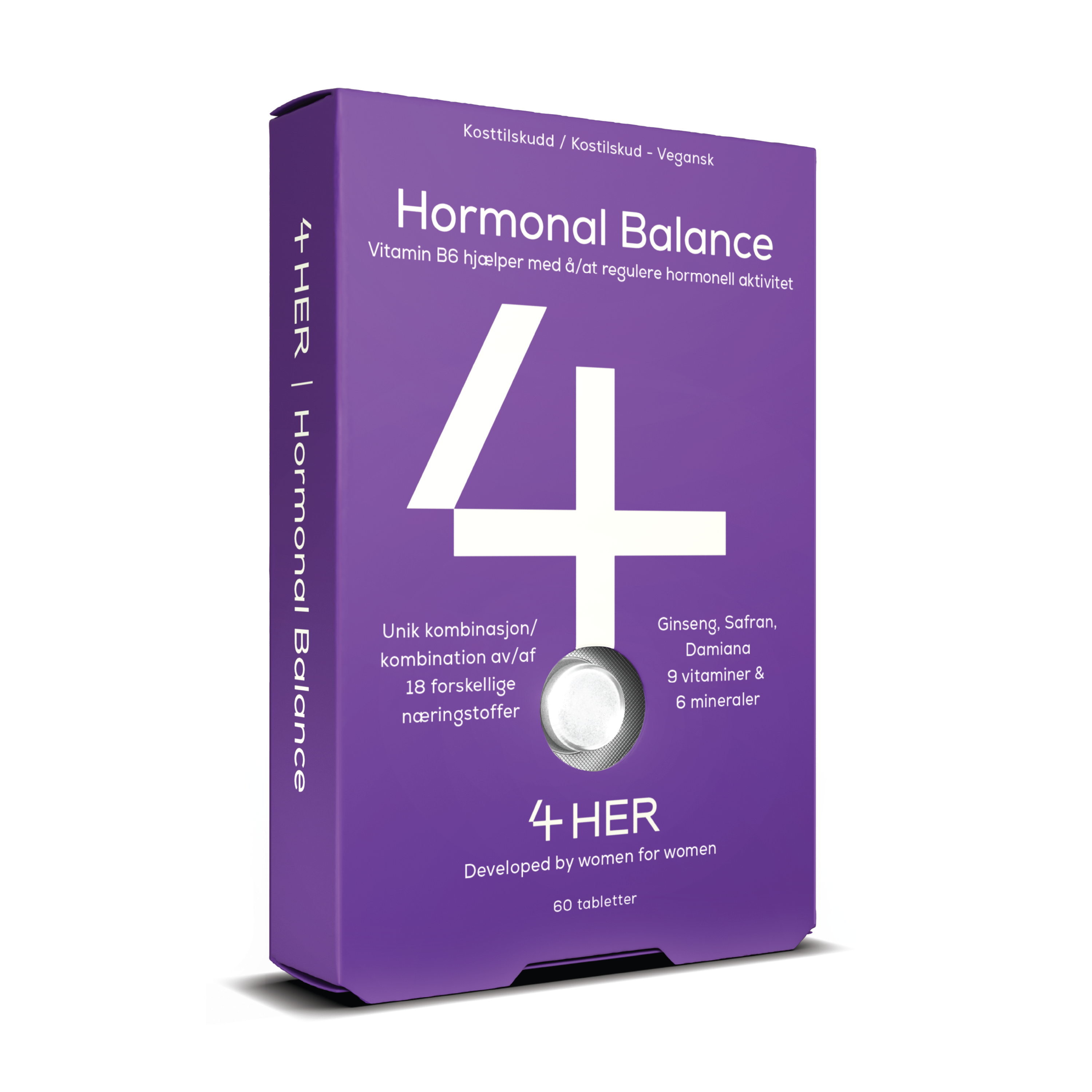 4 HER Hormonal Balance tabletter, 60 stk.