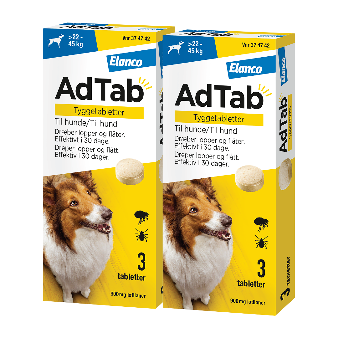 900 mg tyggetabletter til hund x2