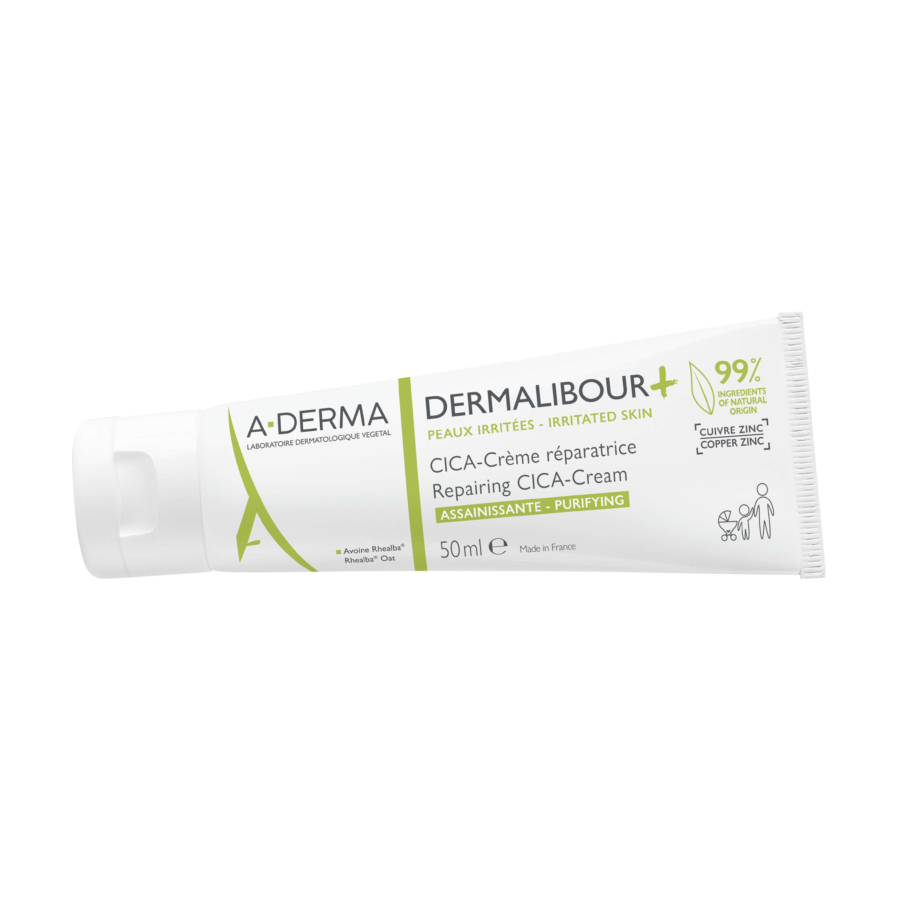 A-Derma Dermalibour+ Reparing CICA-Cream, 50 ml