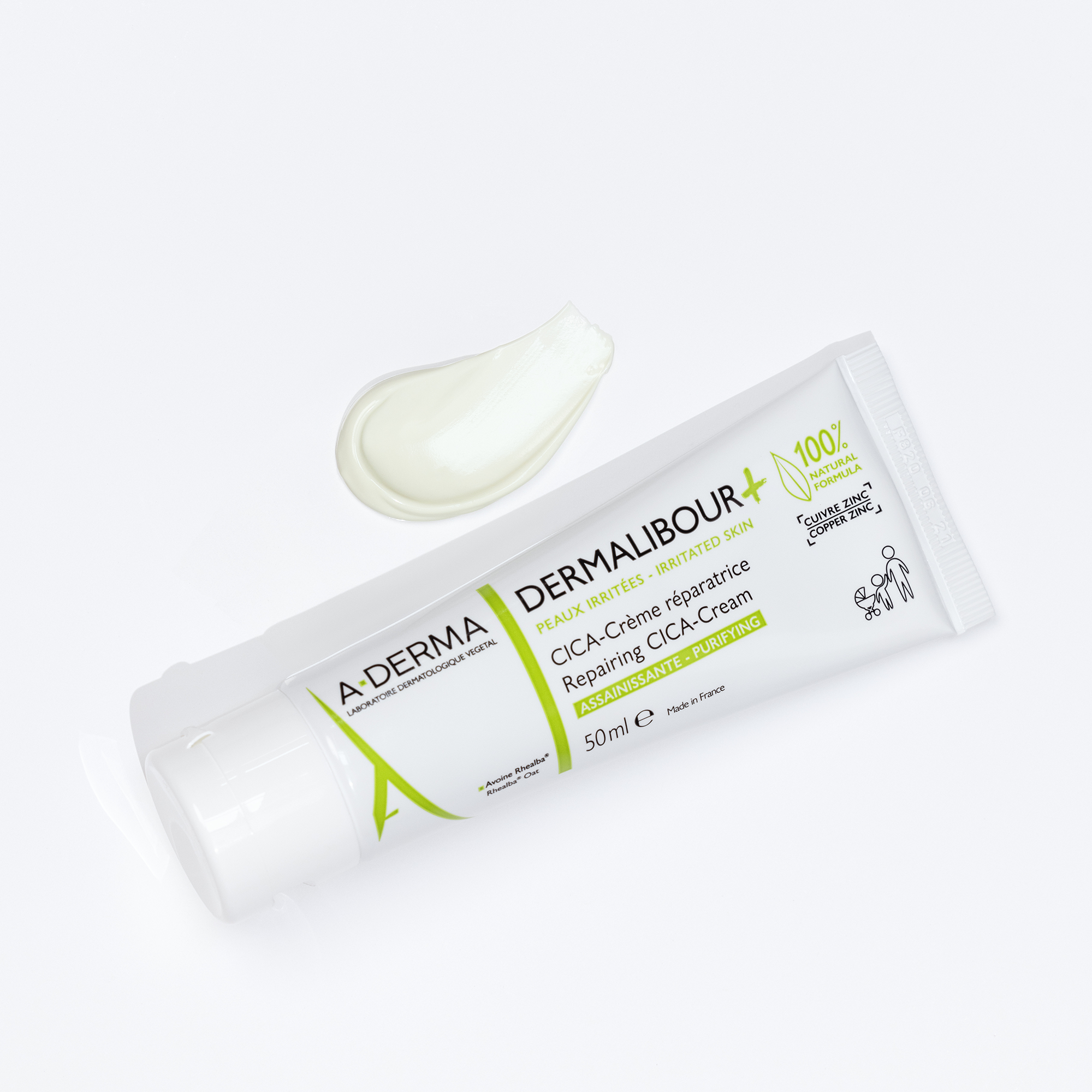 A-Derma Dermalibour+ Reparing CICA-Cream, 50 ml