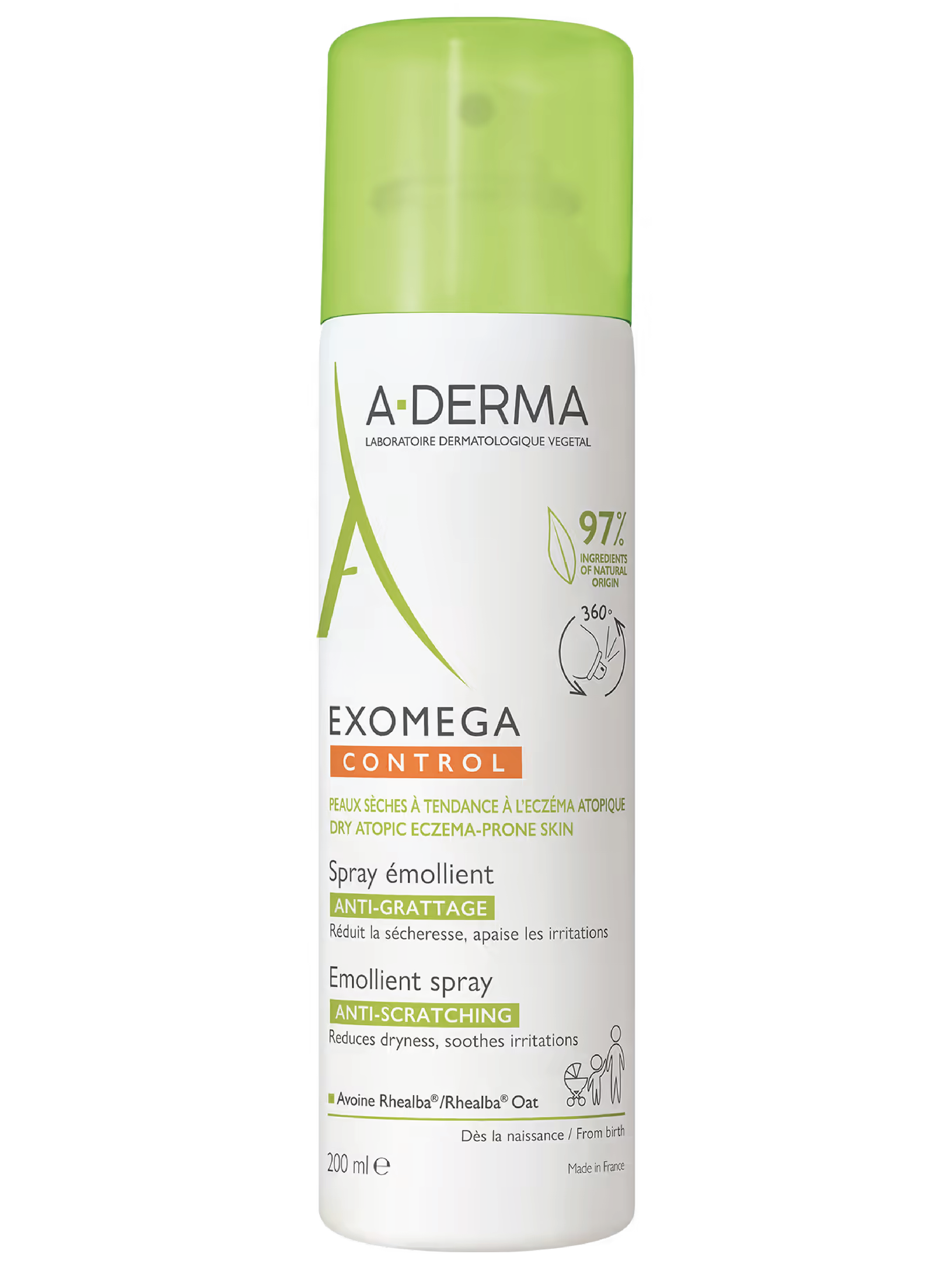 A-Derma Exomega Control Emollient Spray, 200 ml