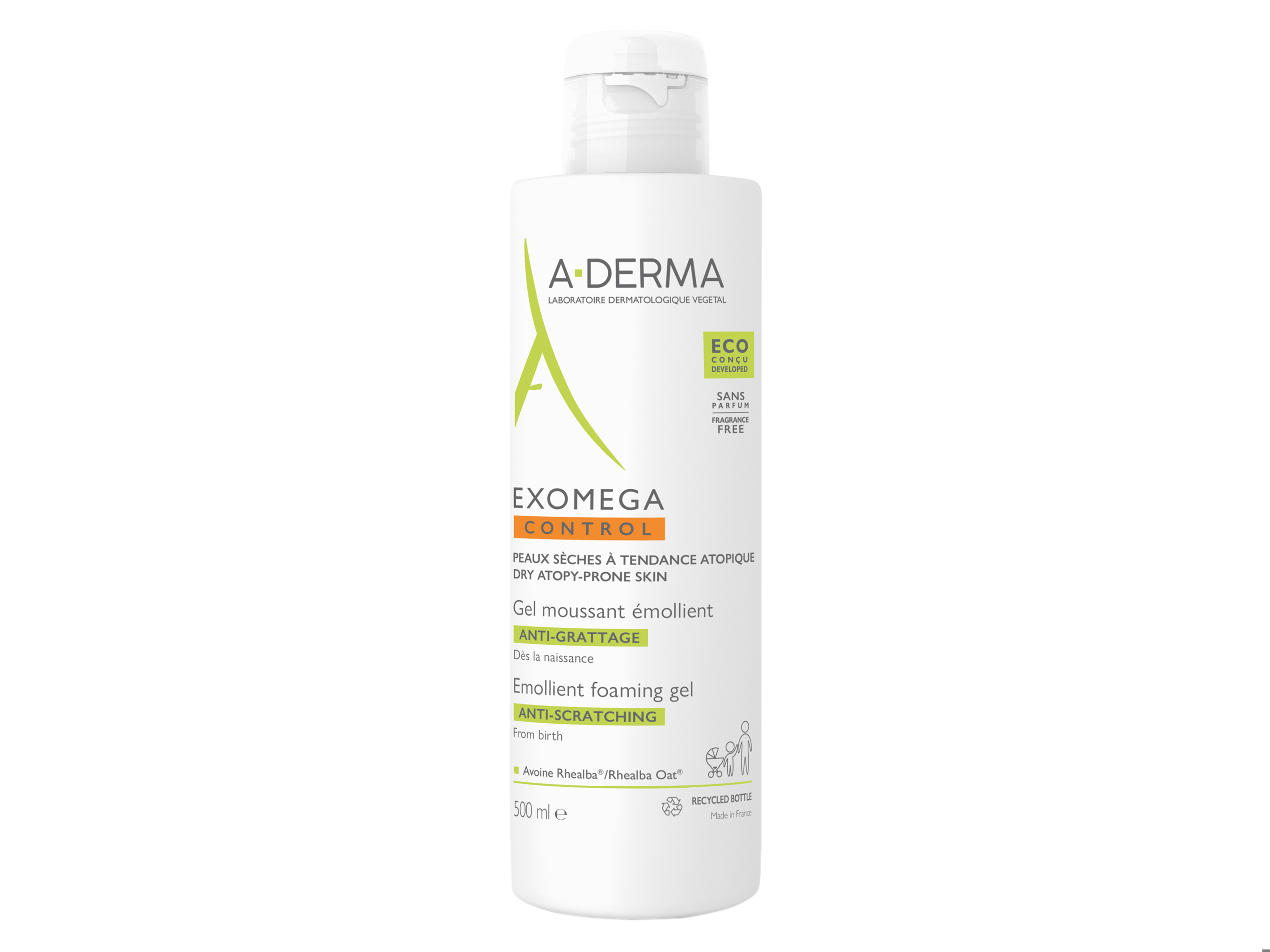 A-Derma Exomega Control Foaming Gel, 500 ml