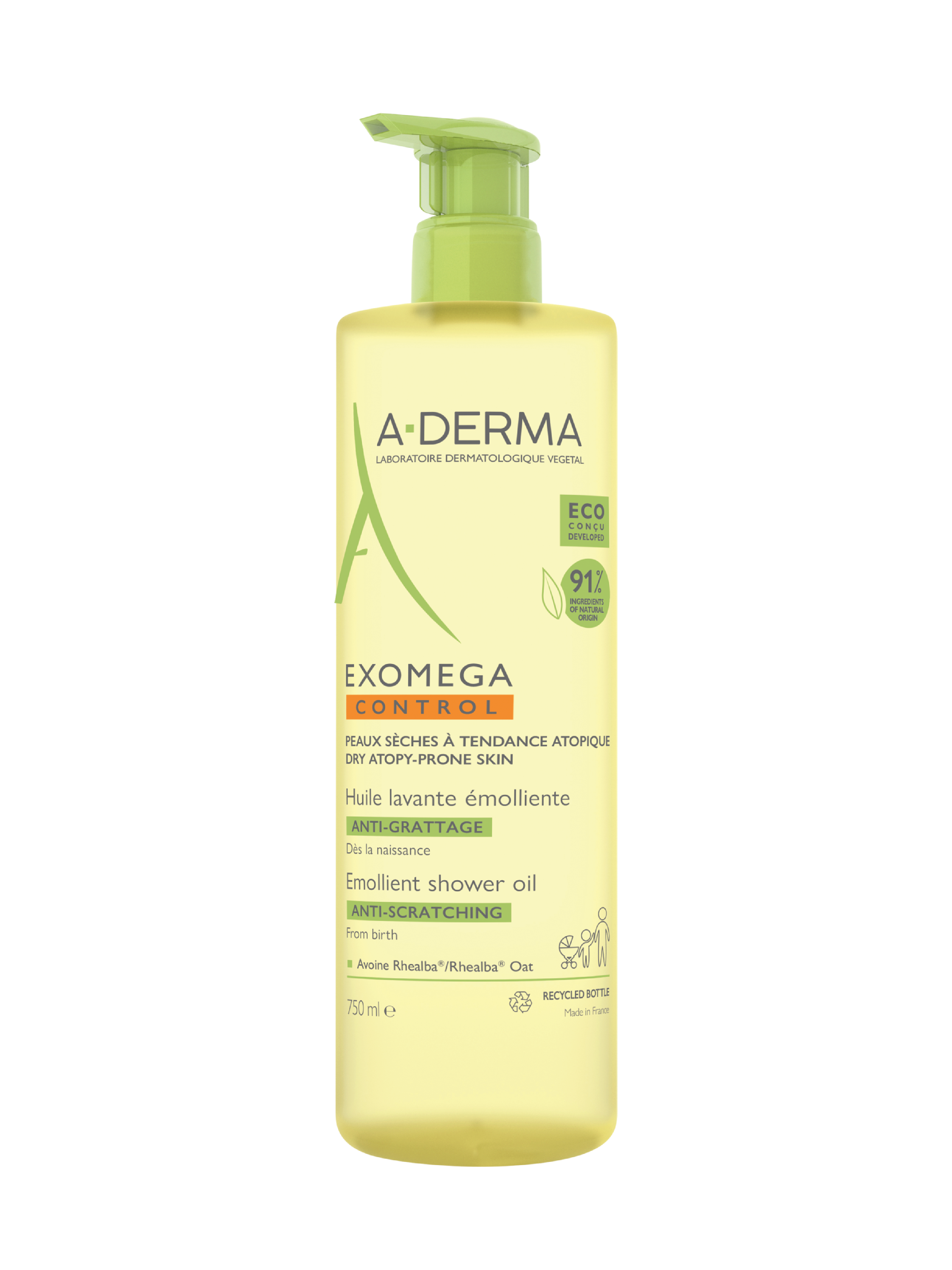 A-Derma Exomega Control Shower Oil, 750 ml