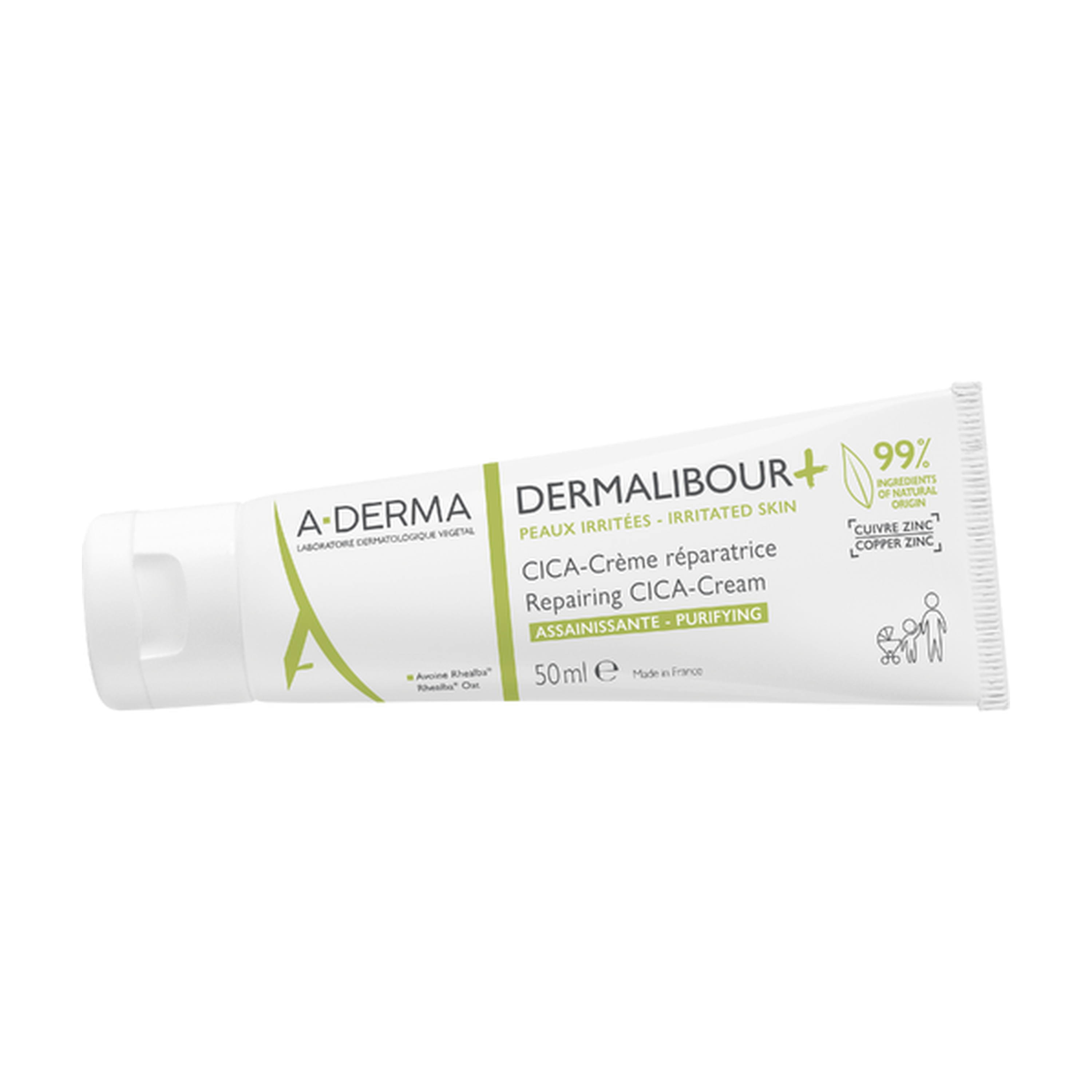A-Derma Dermalibour+ Reparing CICA-Cream, 50 ml