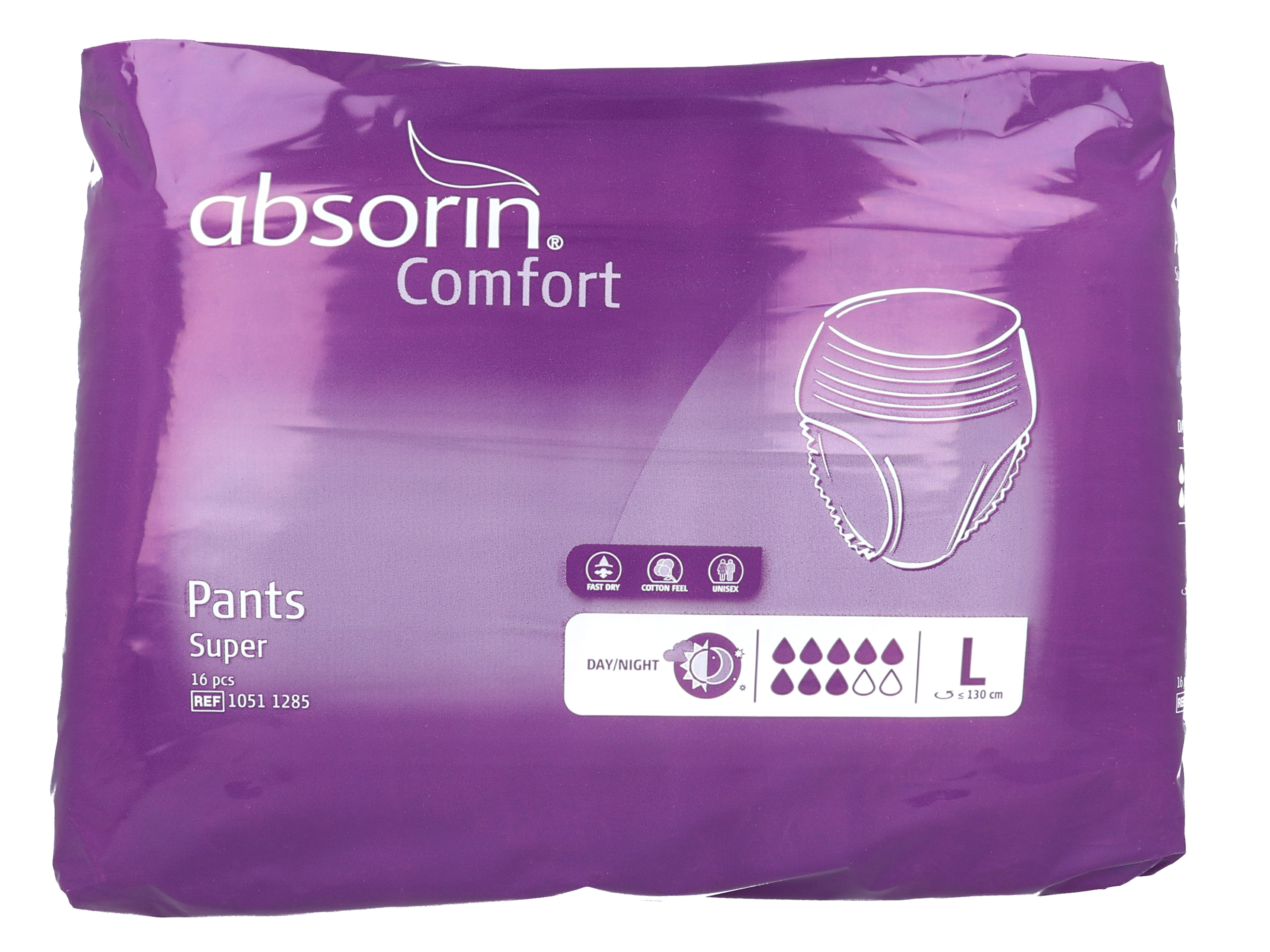 Absorin Comfort Pants Plus, Large, 16 stk.