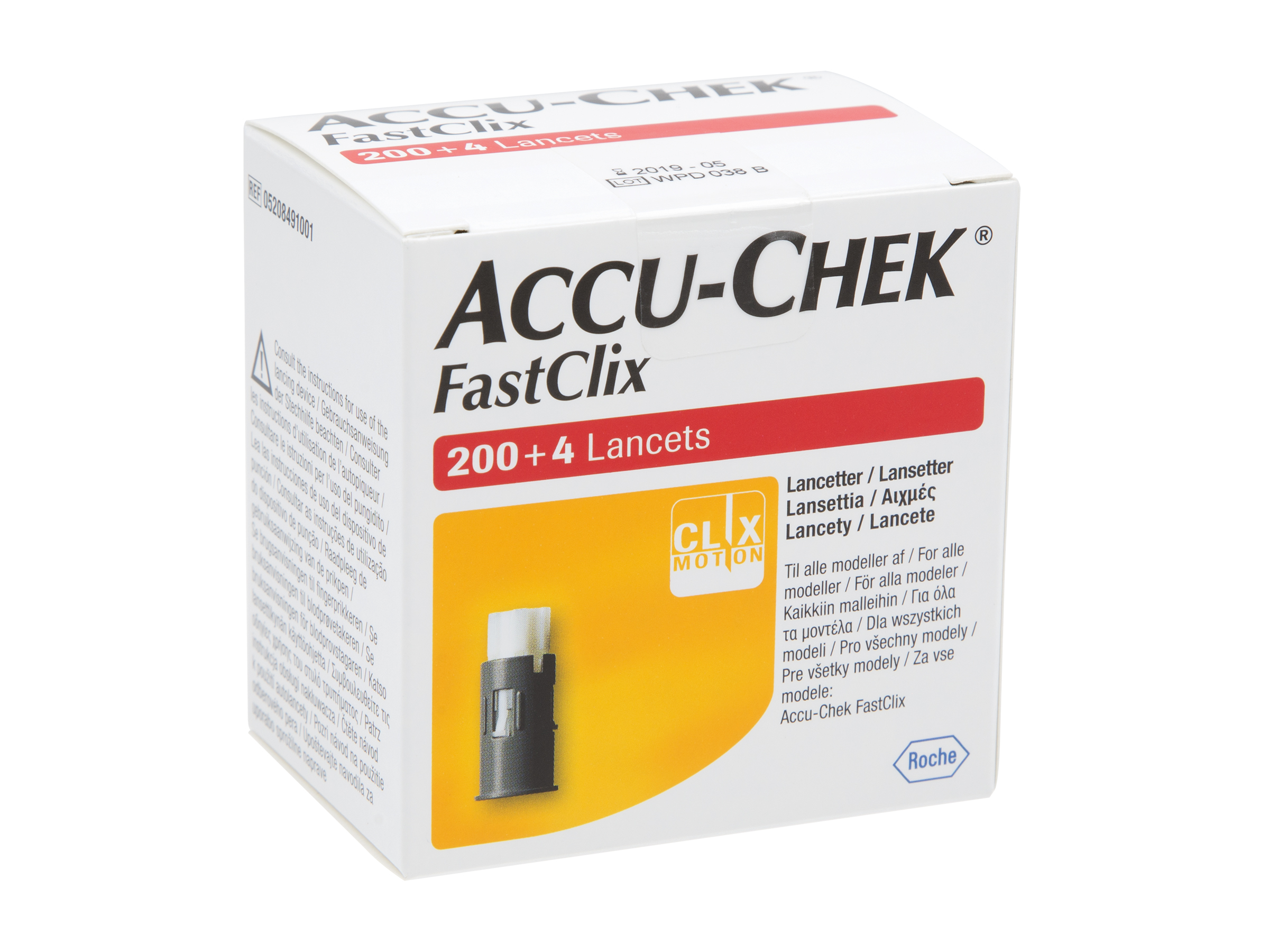 Accu-Chek Fastclix lansettrommel, 204 stk.