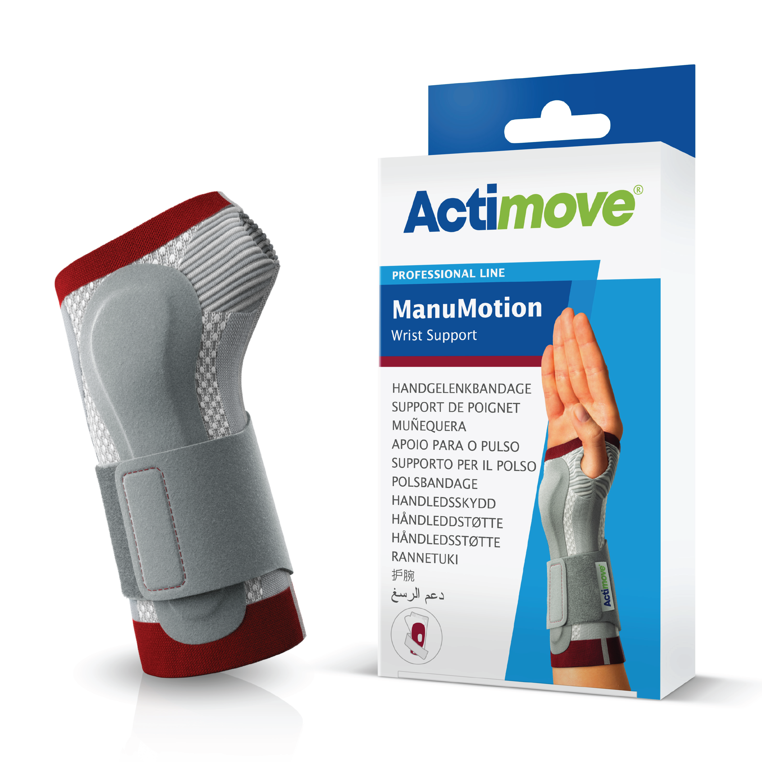 Actimove ManuMotion håndleddstøtte høyre, Large, 1 stk.