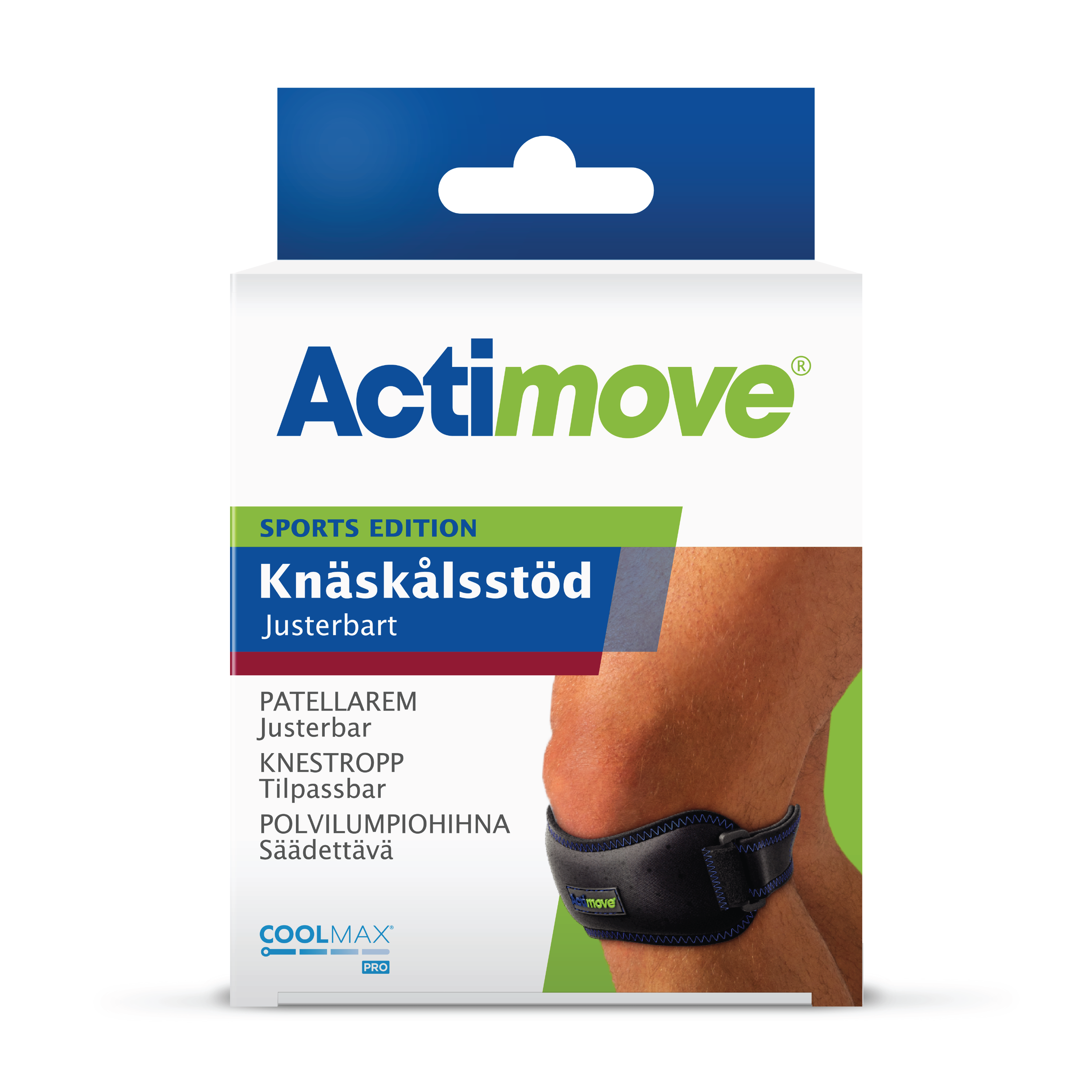 Actimove Sports Edition Knestropp, One-size, 1 stk.