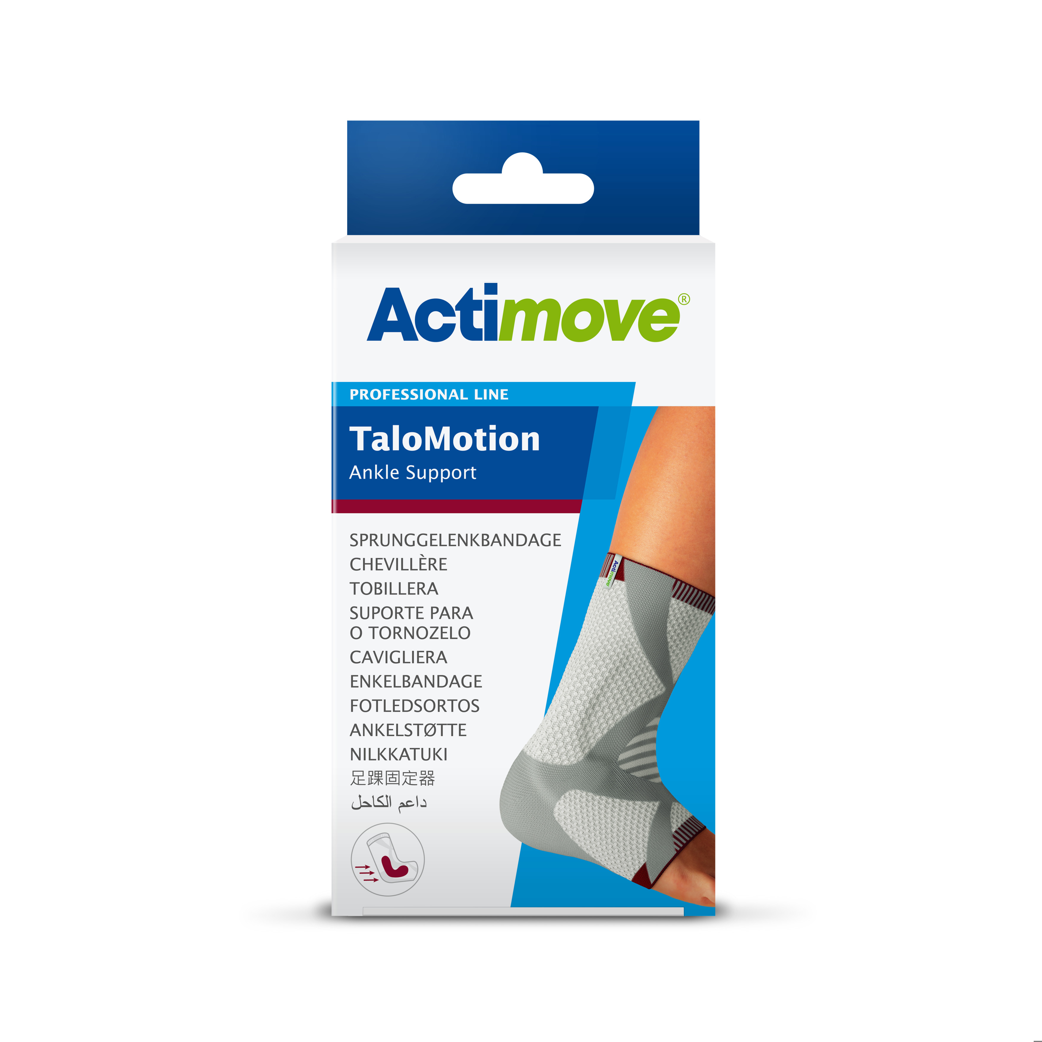 Actimove TaloMotion ankelstøtte venstre, Small, 1 stk.