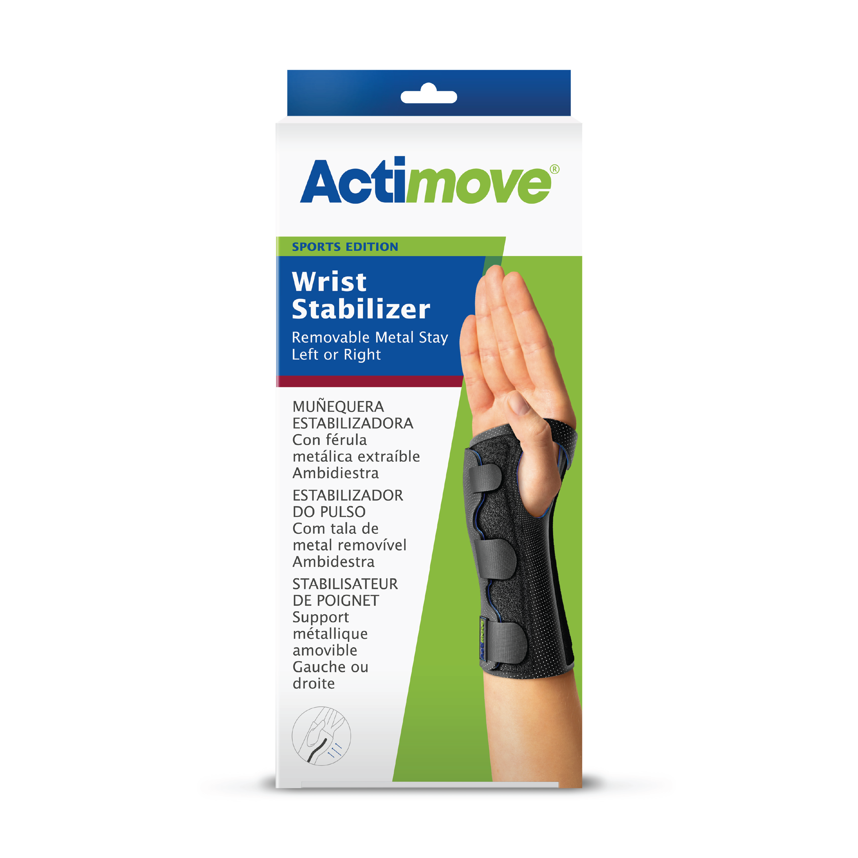 Actimove Sports Edition Håndleddstøtte, Medium, 1 stk.