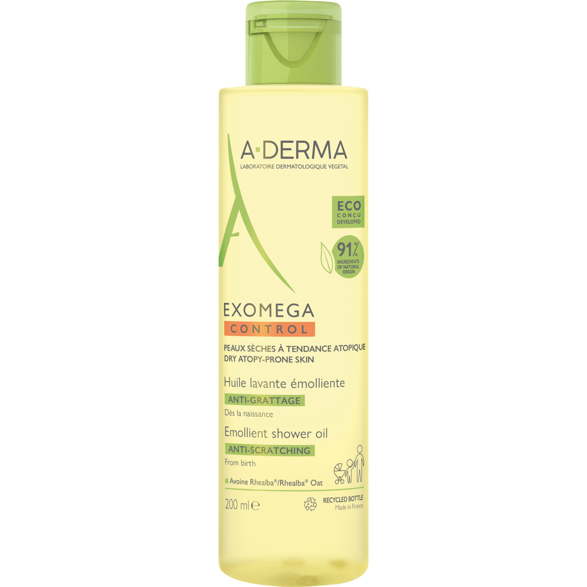 A-Derma Exomega Control Shower Oil, 200 ml