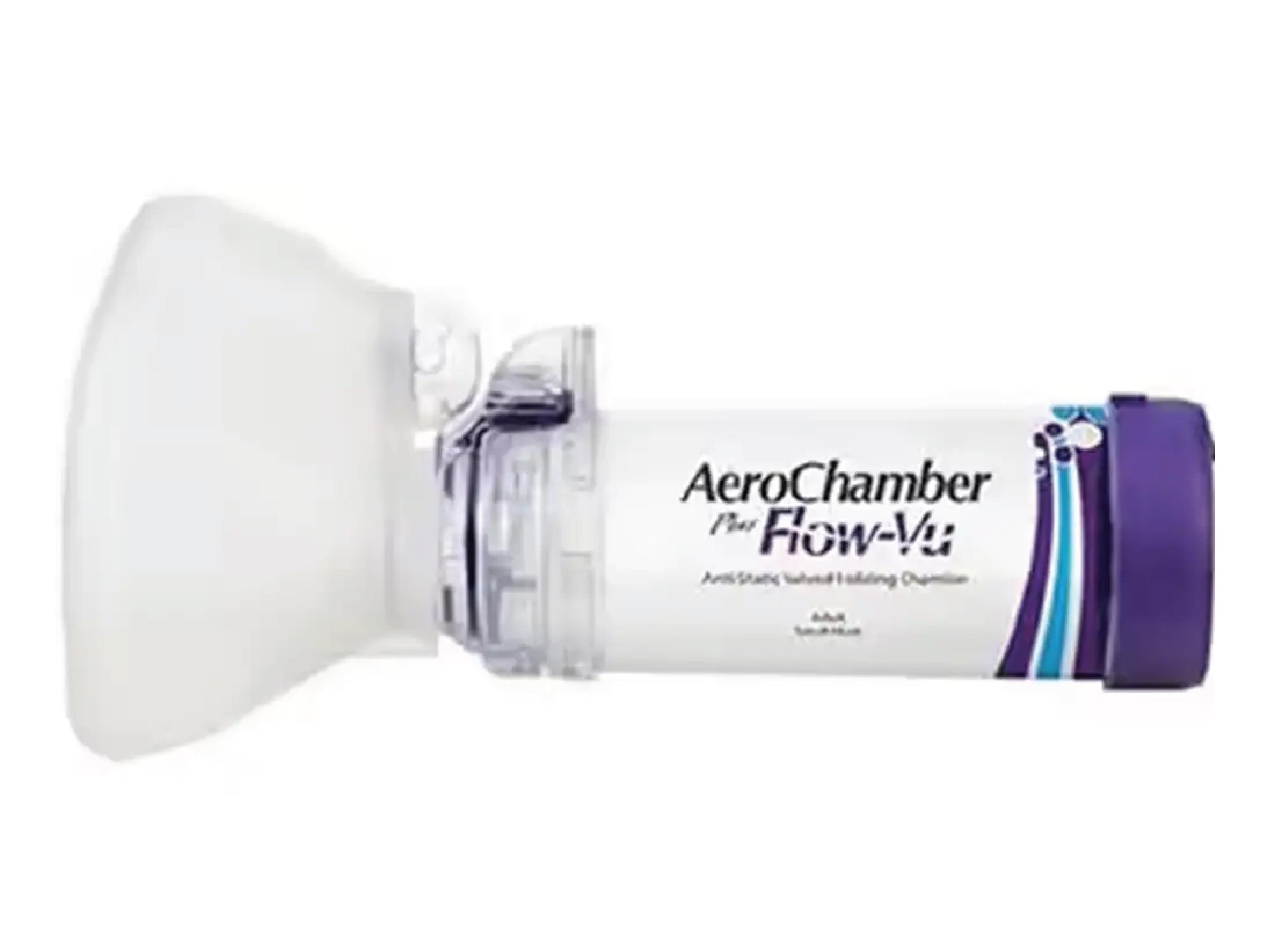 Aerochamber PlusFlow Vu Maske Inhalasjonskammer Med Liten Maske aerochamber-plusflow-vu-maske-inhalasjonskammer-med-liten-maske