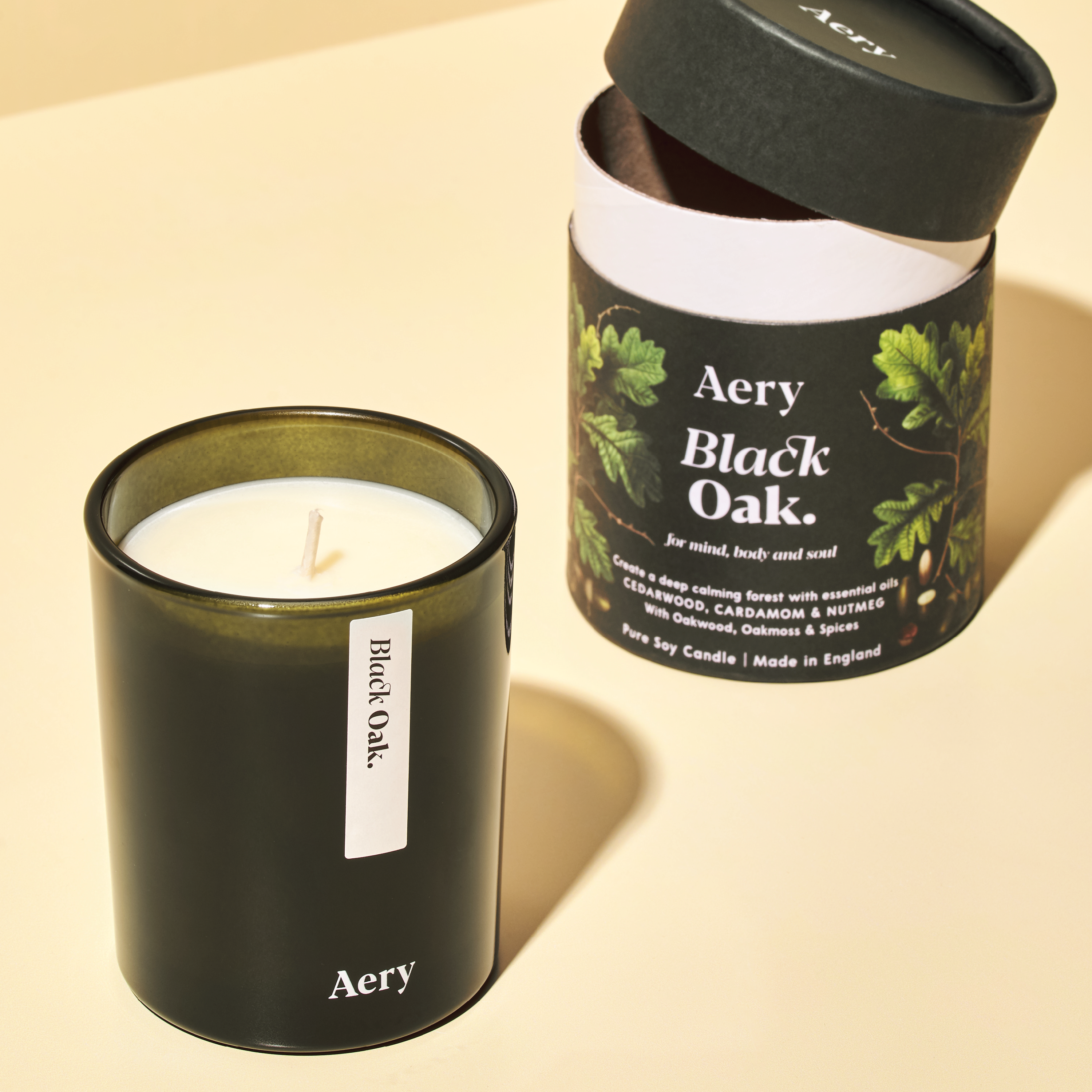 Aery Living Black Oak Candle, 200 g