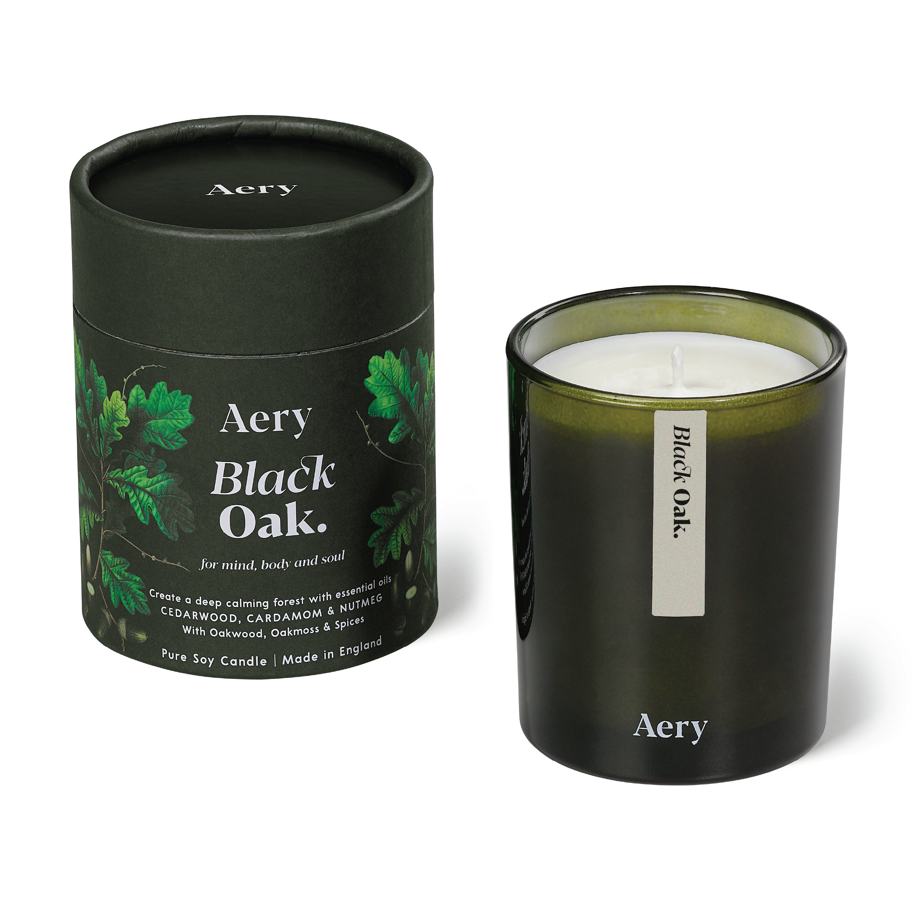 Aery Living Black Oak Candle, 200 g