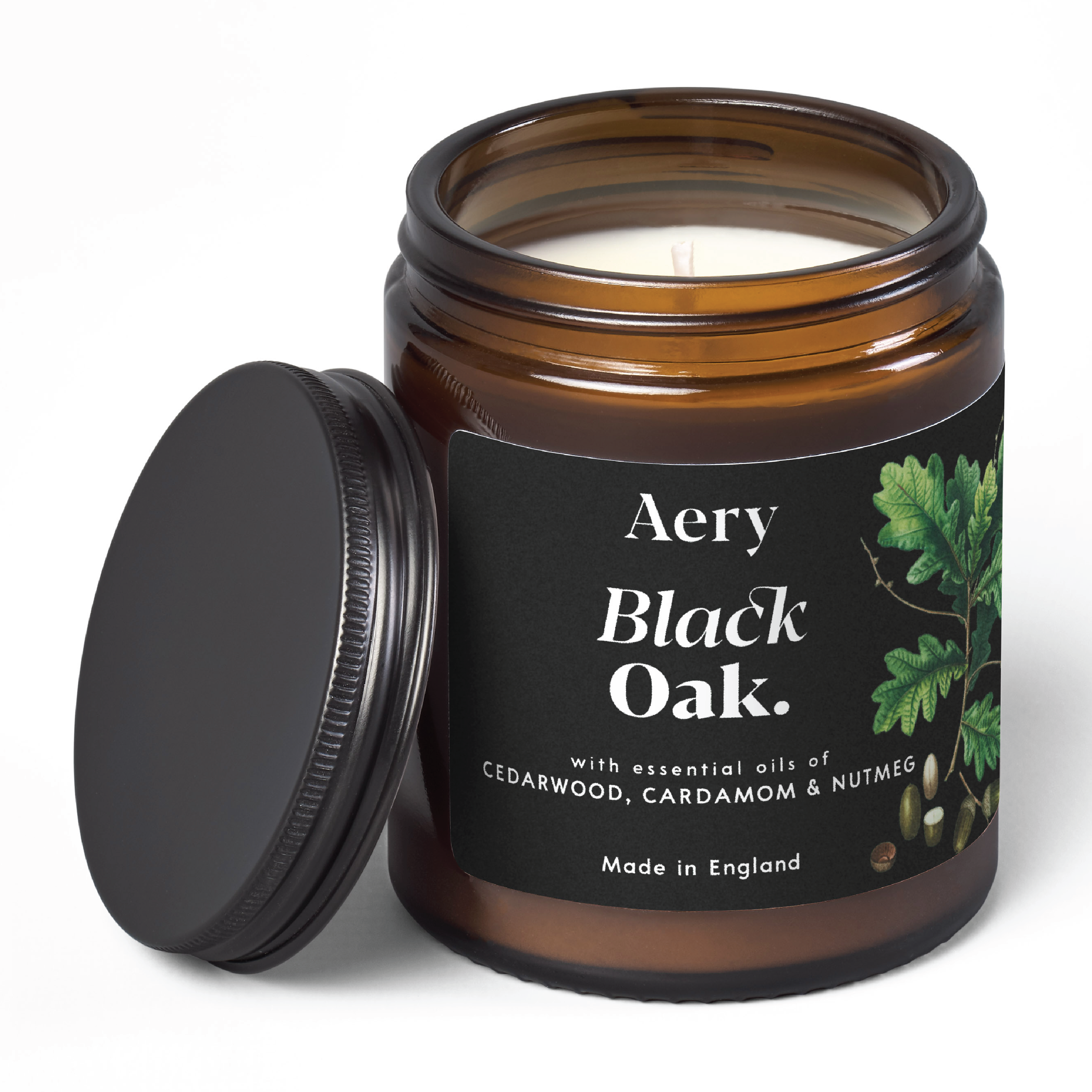 Aery Living Black Oak Jar Candle, 140 g