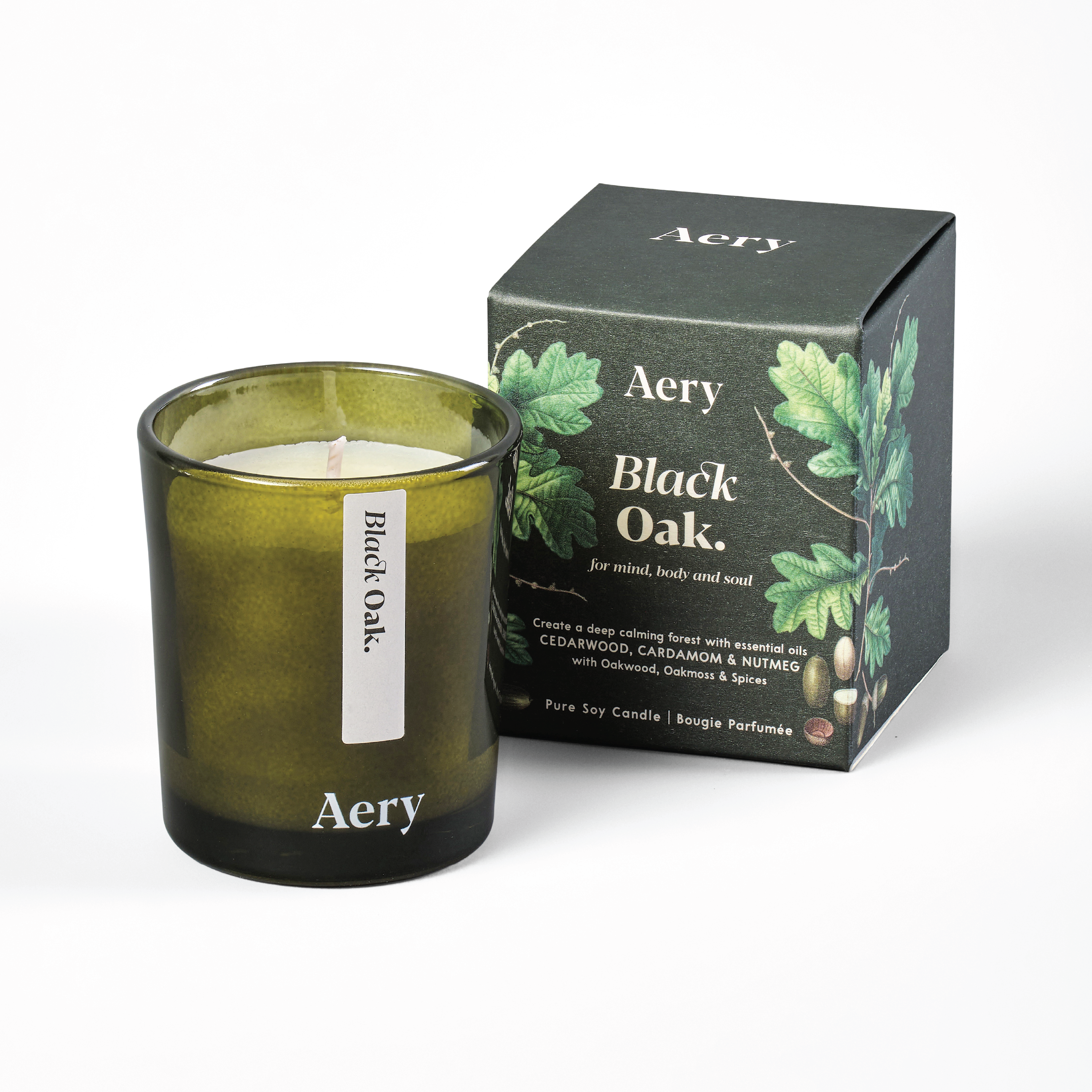 Aery Living Black Oak Votive Candle, 70 g