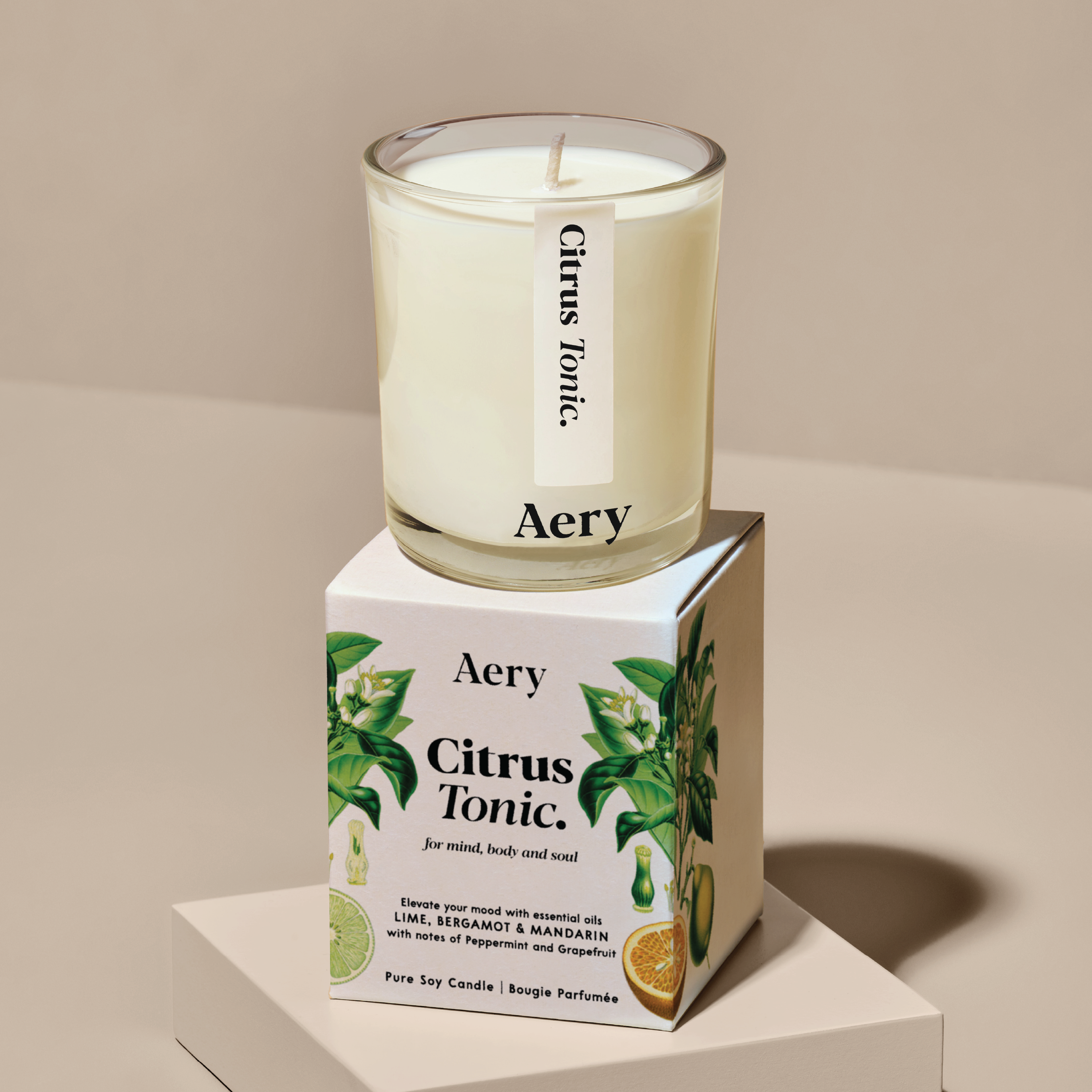 Aery Living Citrus Tonic Votive Candle, 70 g
