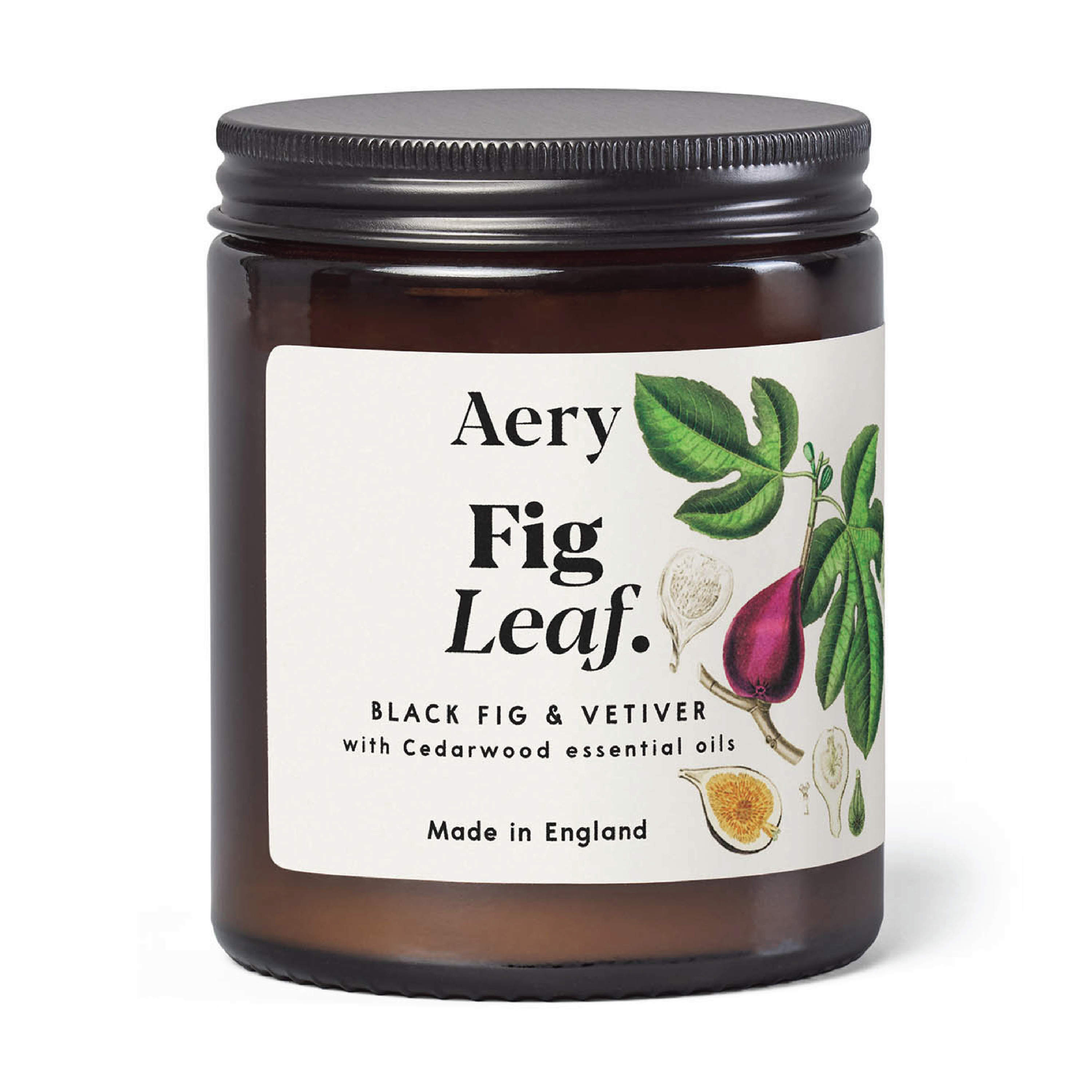 Aery Living Fig Leaf Jar Candle, 140 g