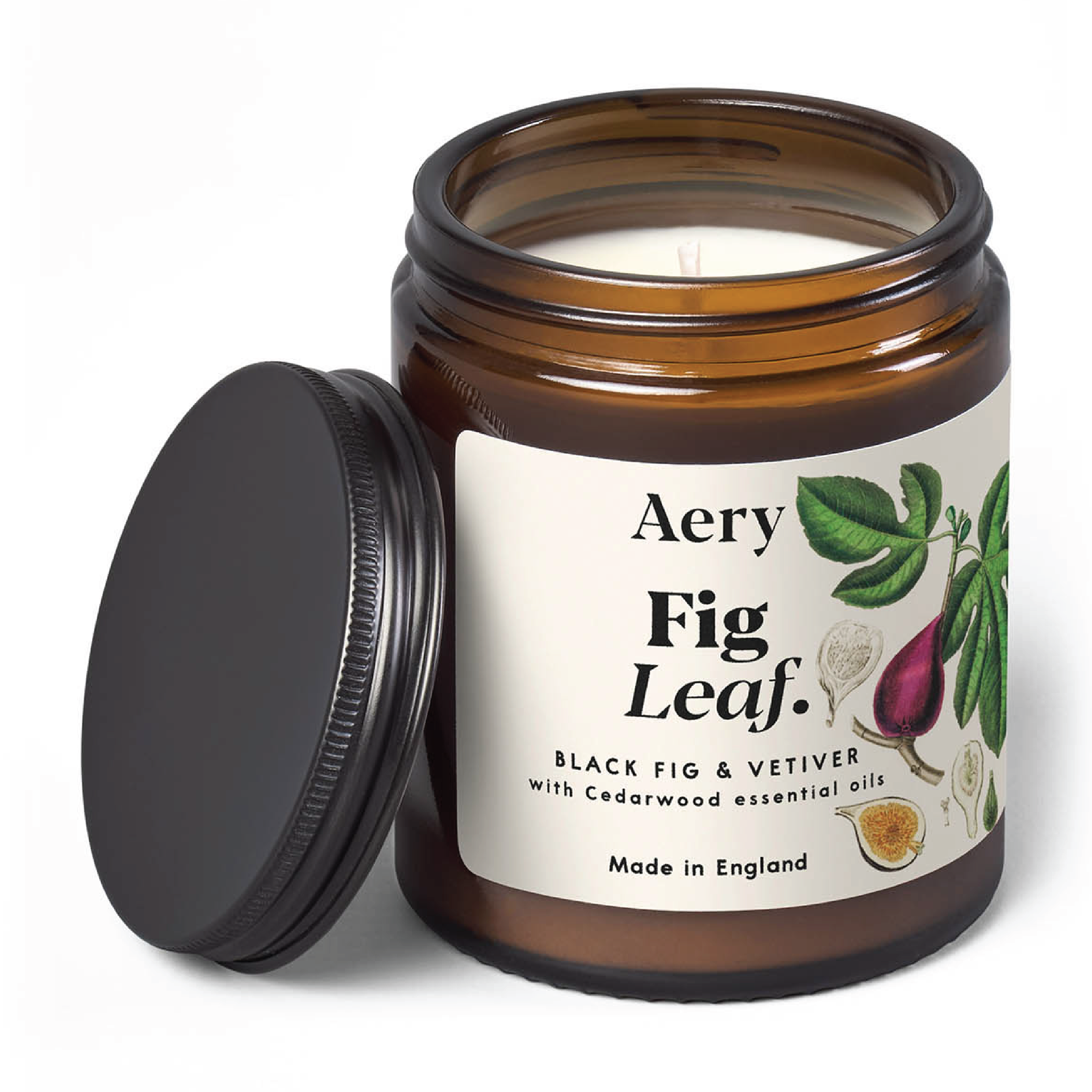 Aery Living Fig Leaf Jar Candle, 140 g