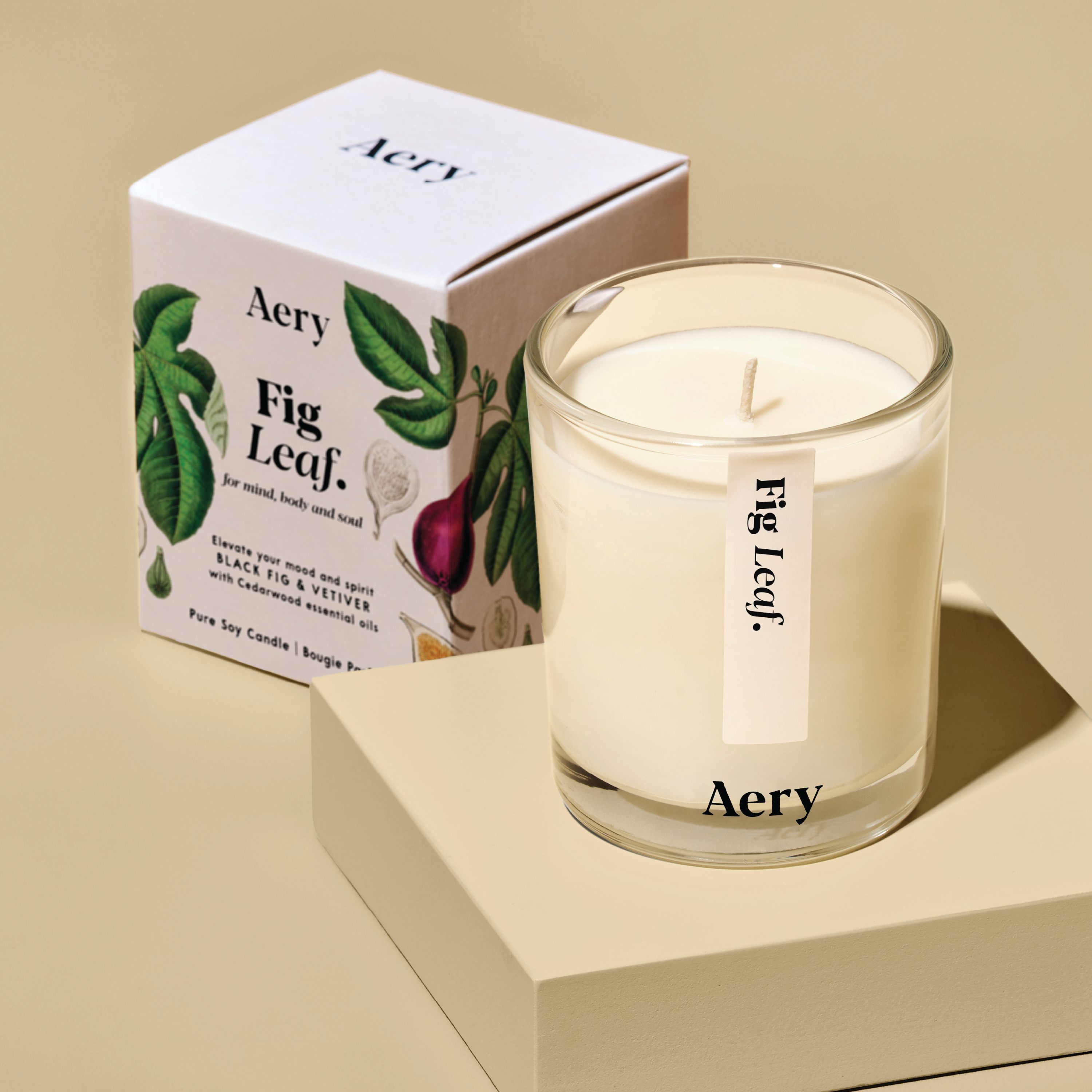 Aery Living Fig Leaf Votive Candle, 70 g