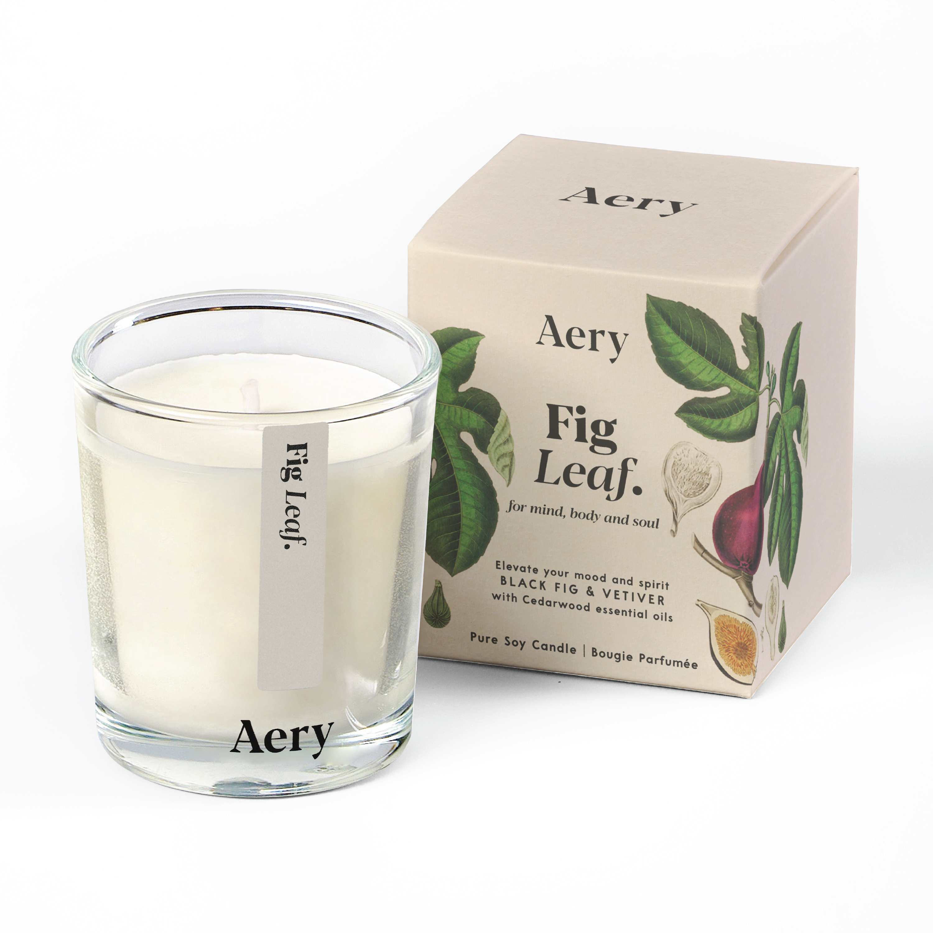 Aery Living Fig Leaf Votive Candle, 70 g