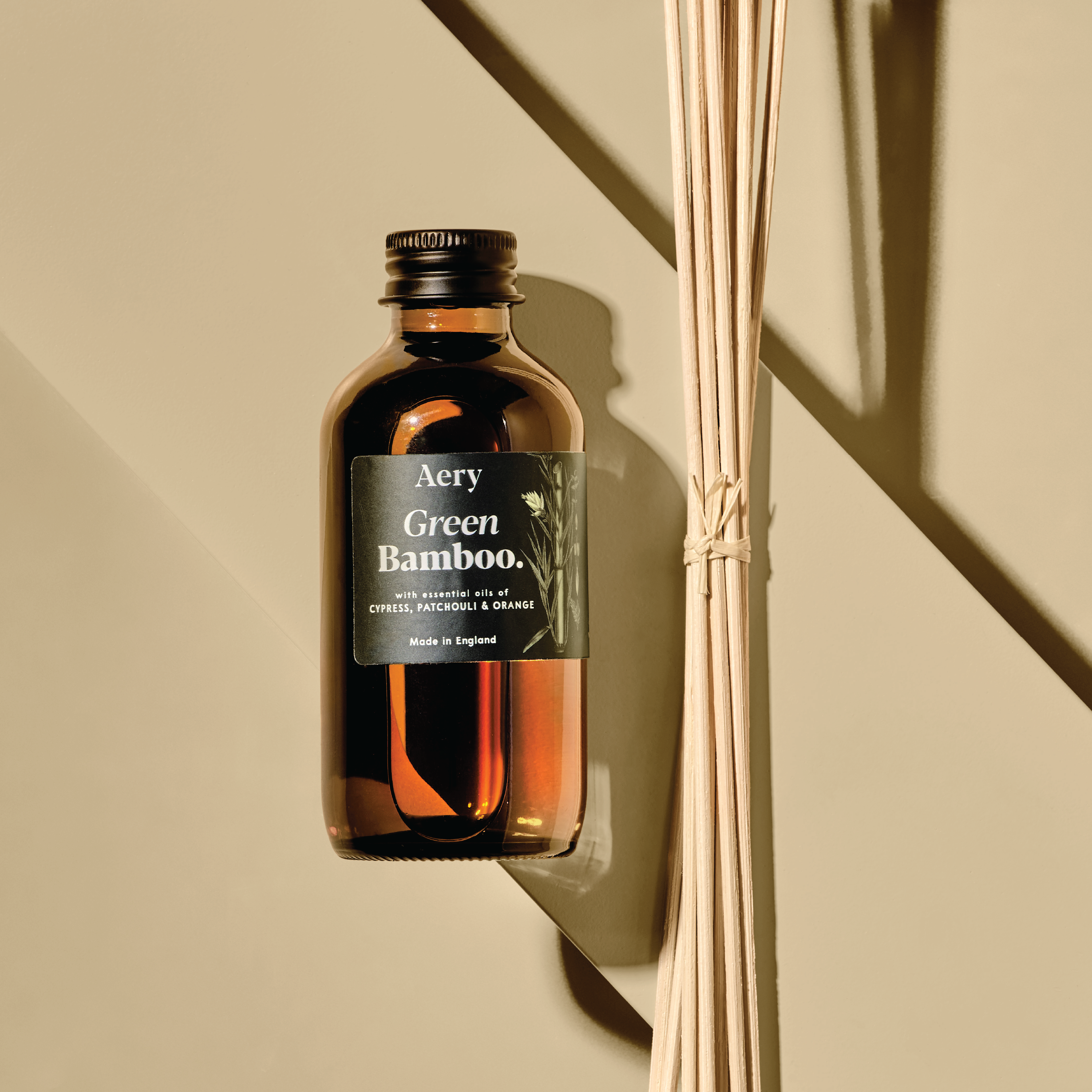 Aery Living Green Bamboo Amber Diffuser, 100 ml