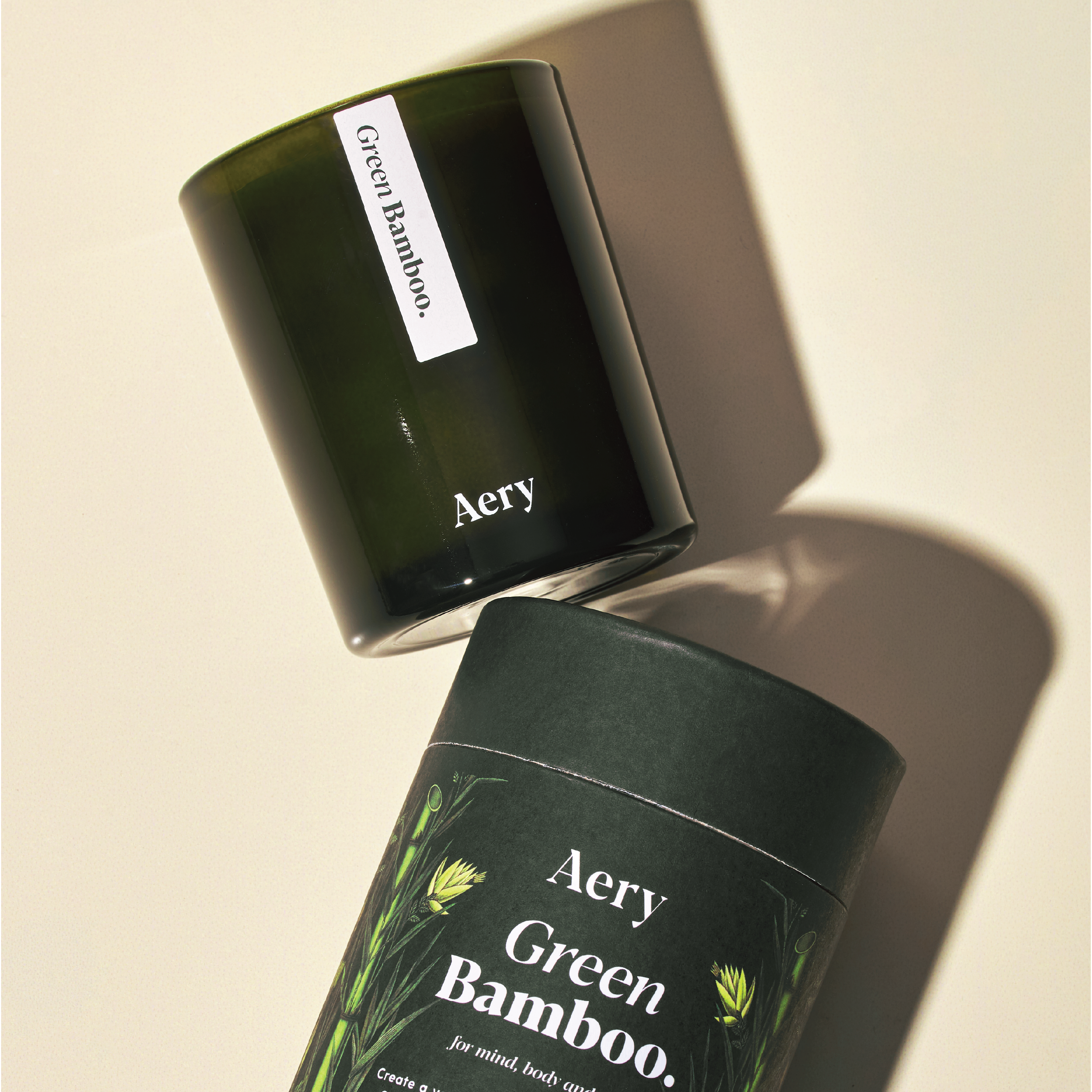 Aery Living Green Bamboo Candle, 200 g