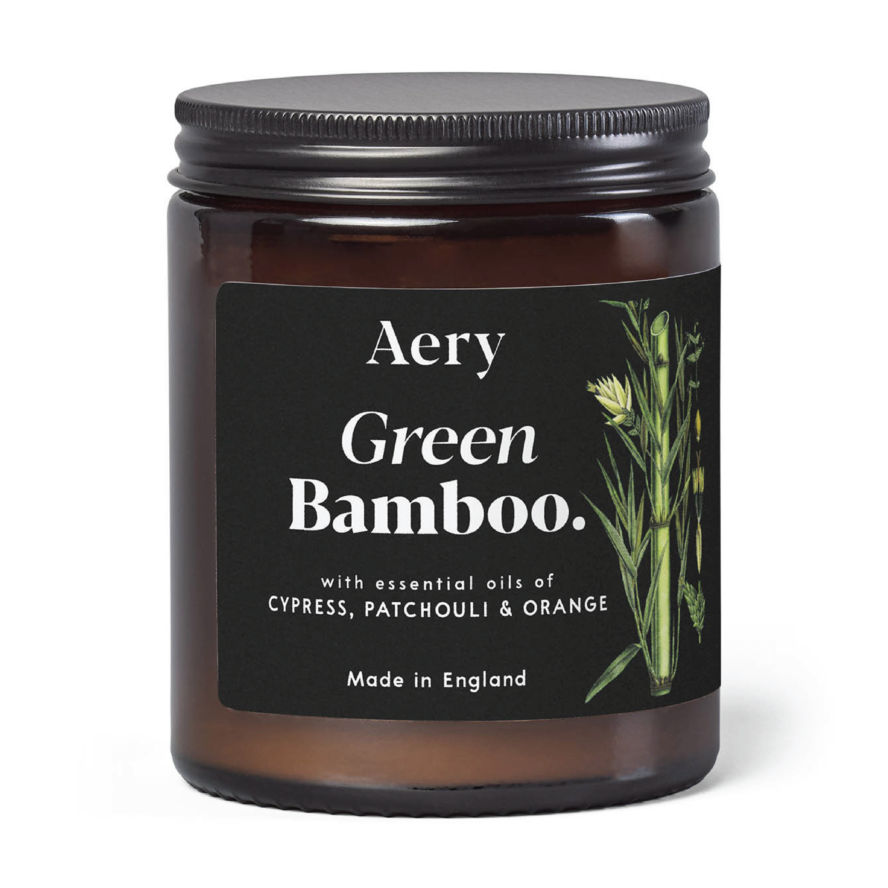 Aery Living Green Bamboo Jar Candle, 140 g