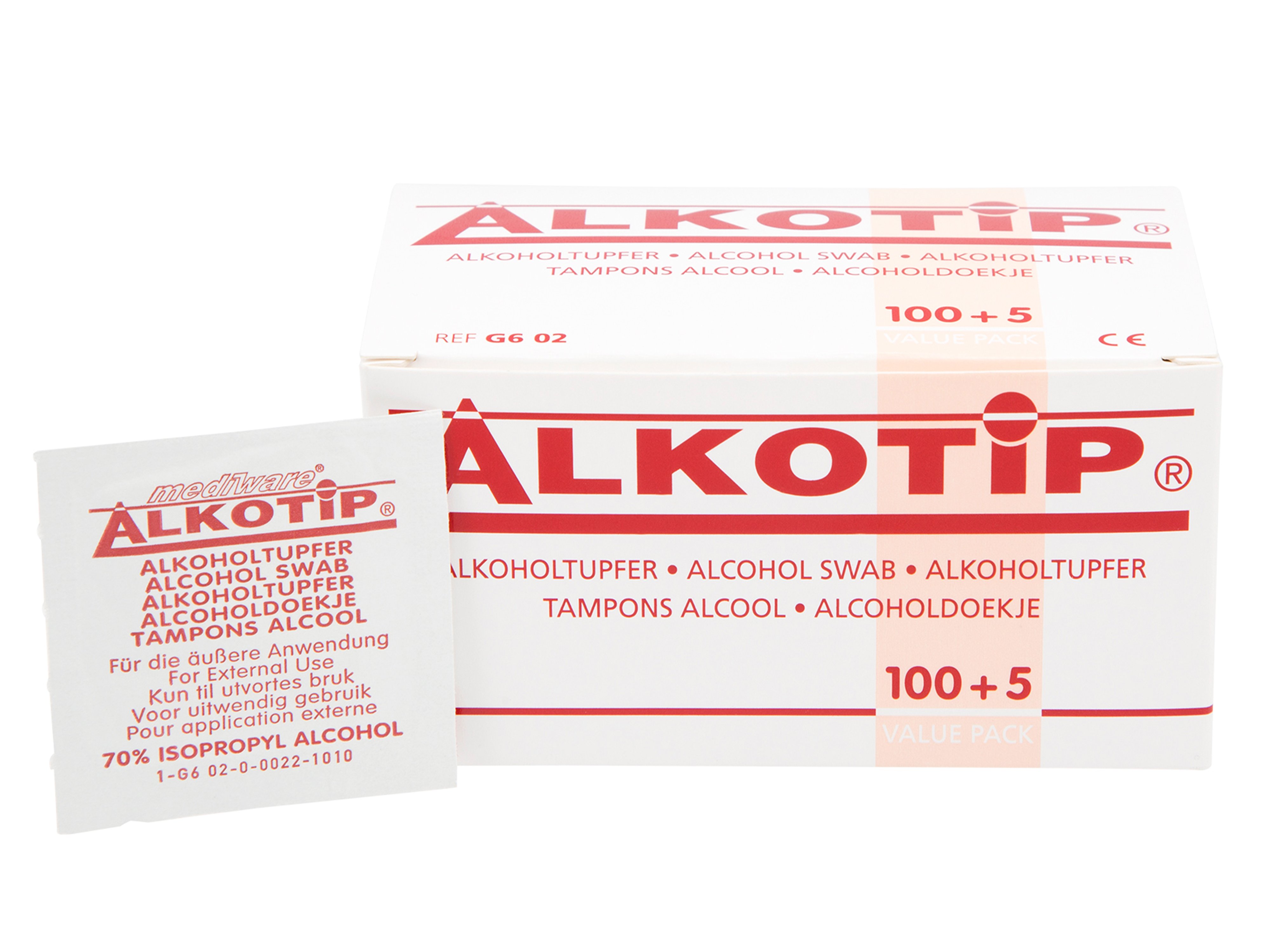 Alkotip Injeksjonstørk 60x25mm, 100 stk