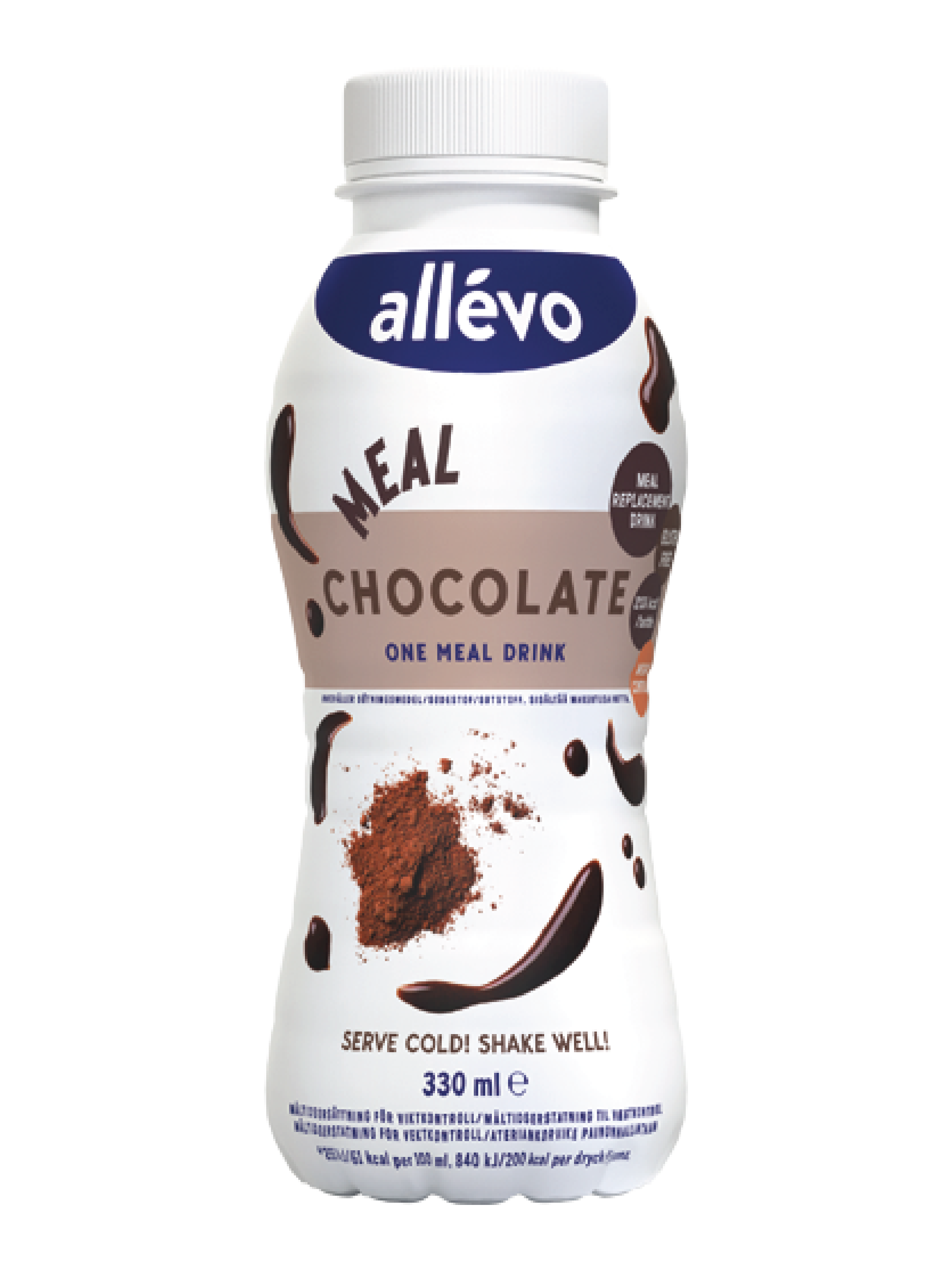 Allevo One Meal Drink, Chocolate, Ready to drink, 330 ml, 1 stk.