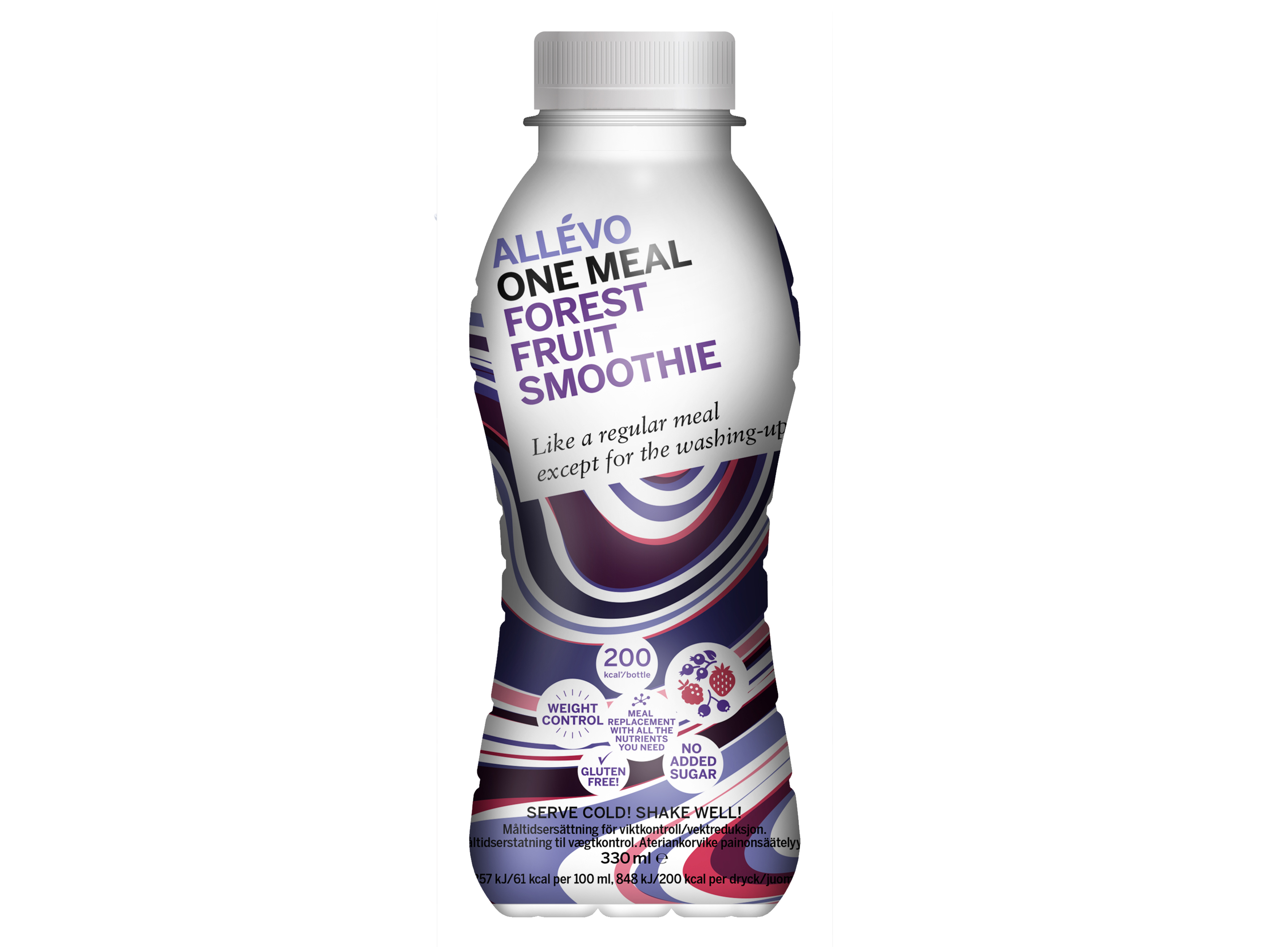 Allevo One Meal Smoothie Forest Fruit, Forest Fruit, Ready to drink, 330 ml, 12 stk.