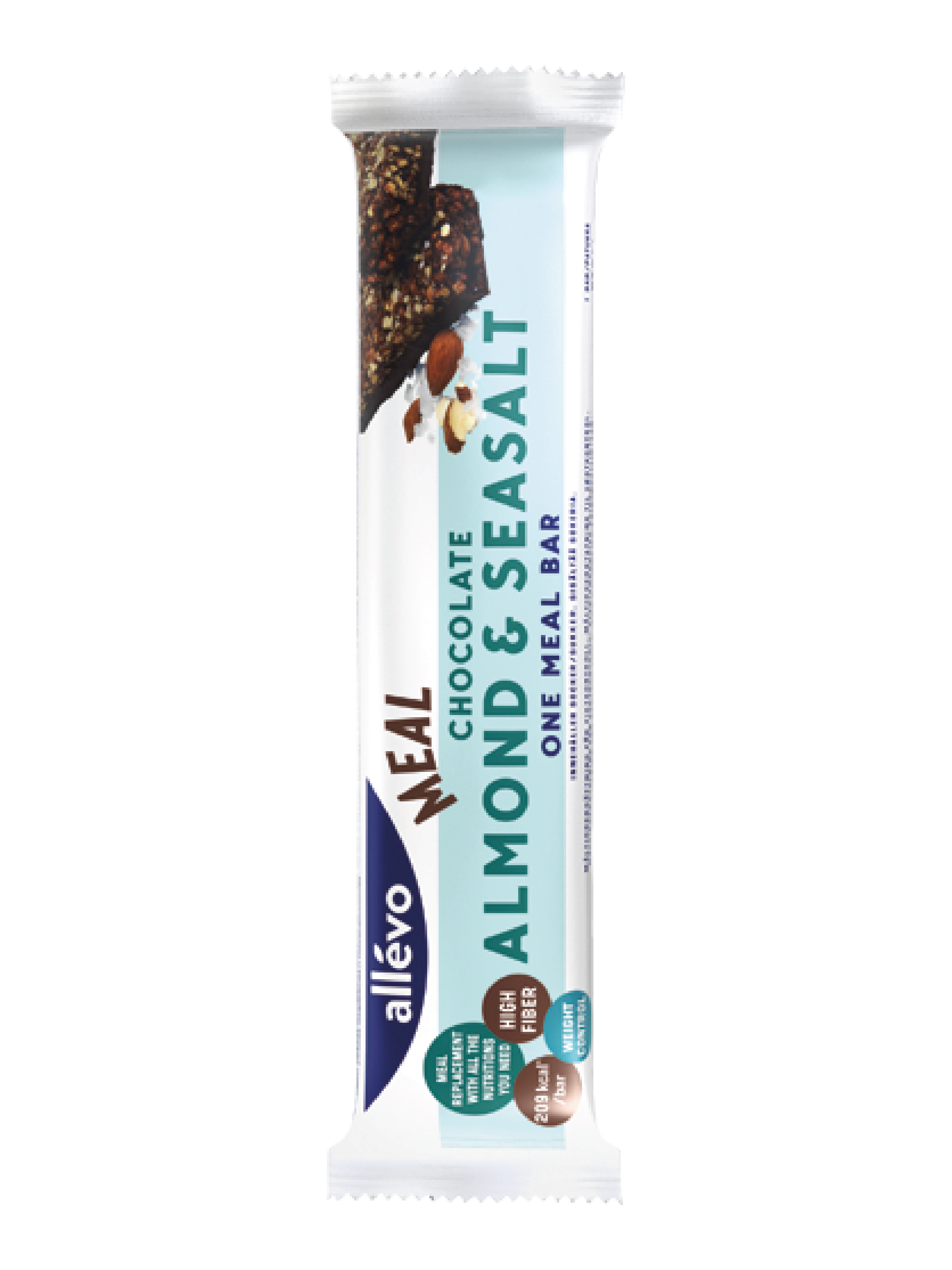 Allevo One Meal, Chocolate Almond Seasalt, 57 g, 1 stk.