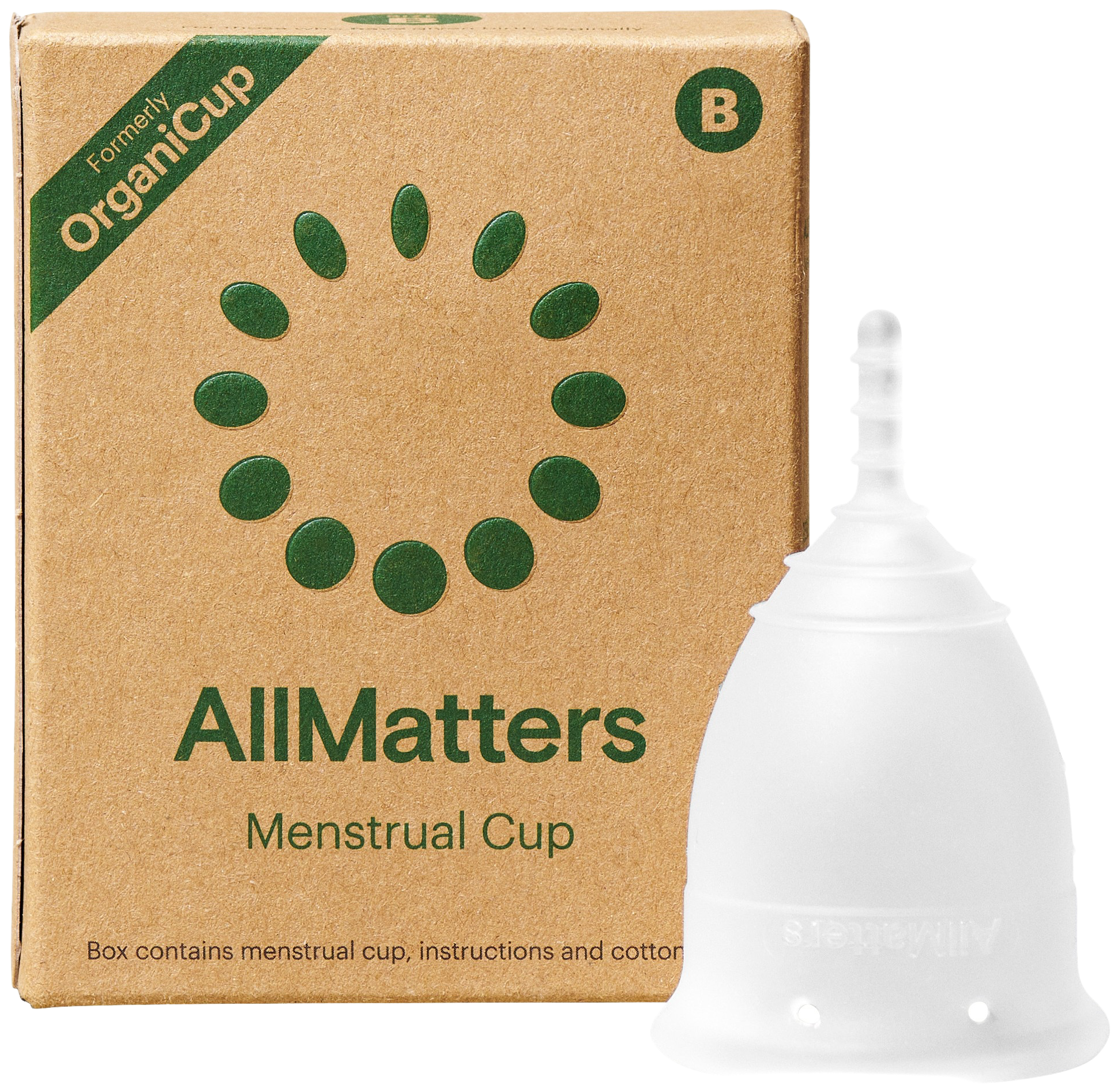 AllMatters Menstrual Cup, Størrelse B, 1 stk.