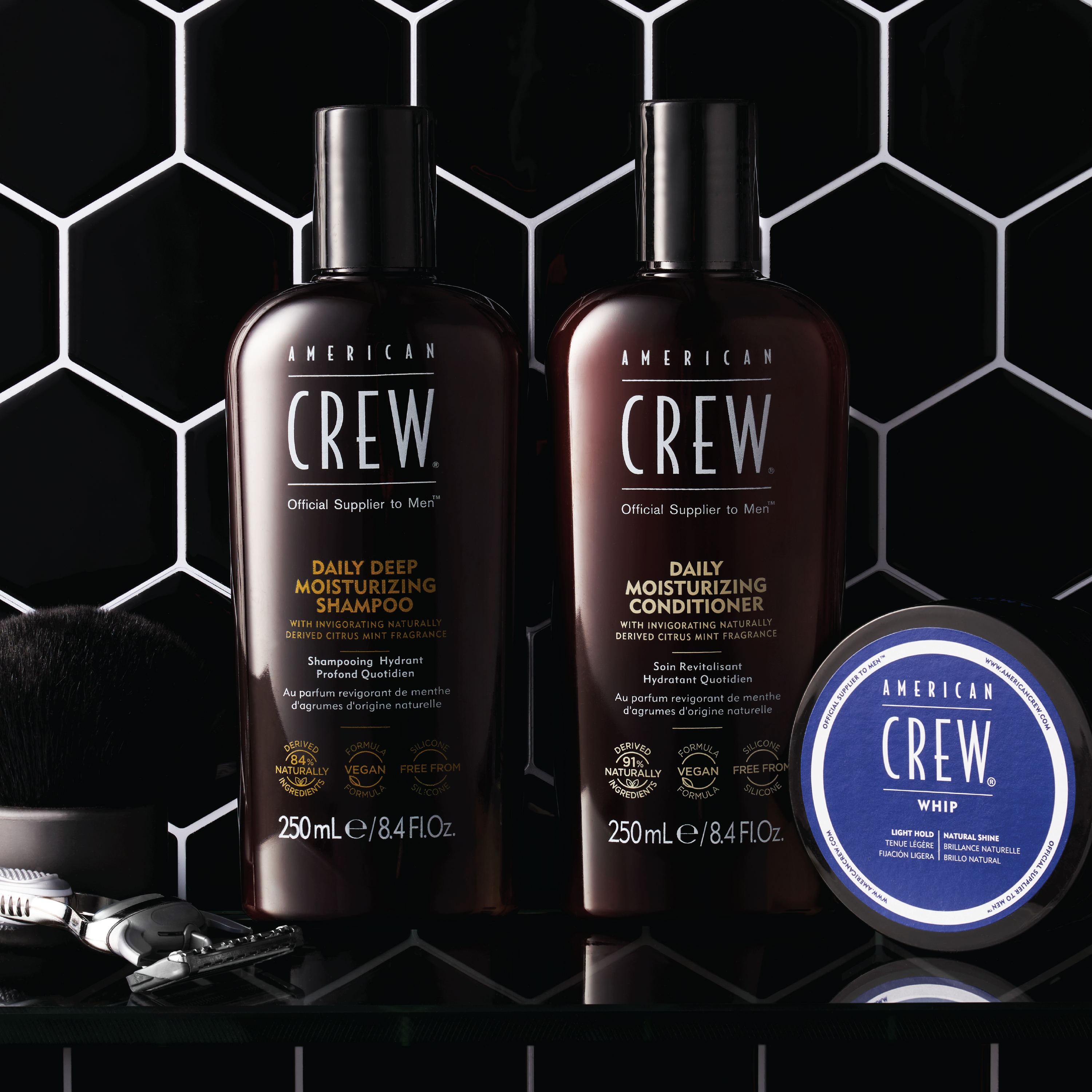 American Crew Daily Deep Moisturizing Shampoo, 250 ml