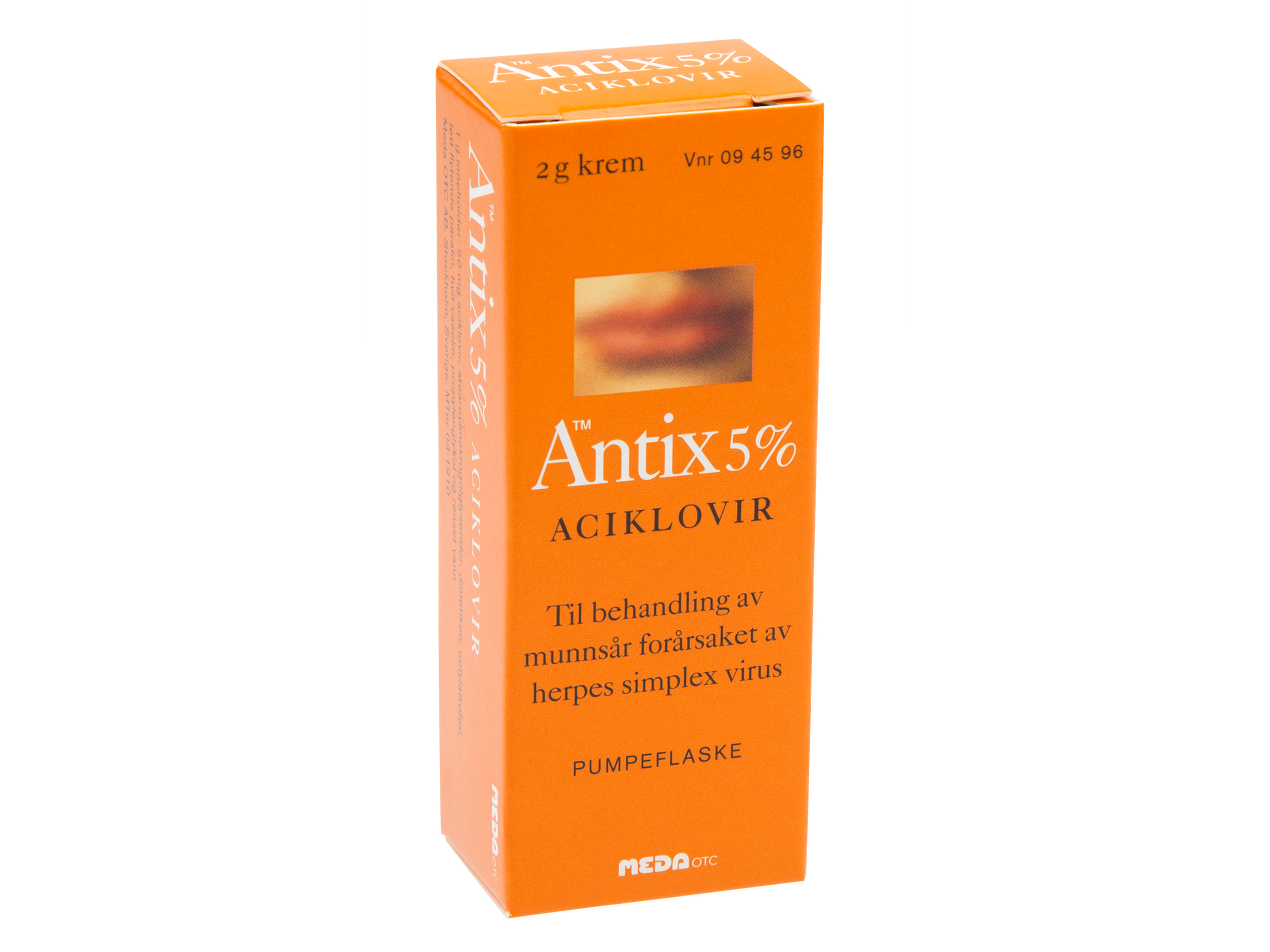 Antix Krem 5% pumpeflaske, 2 gram