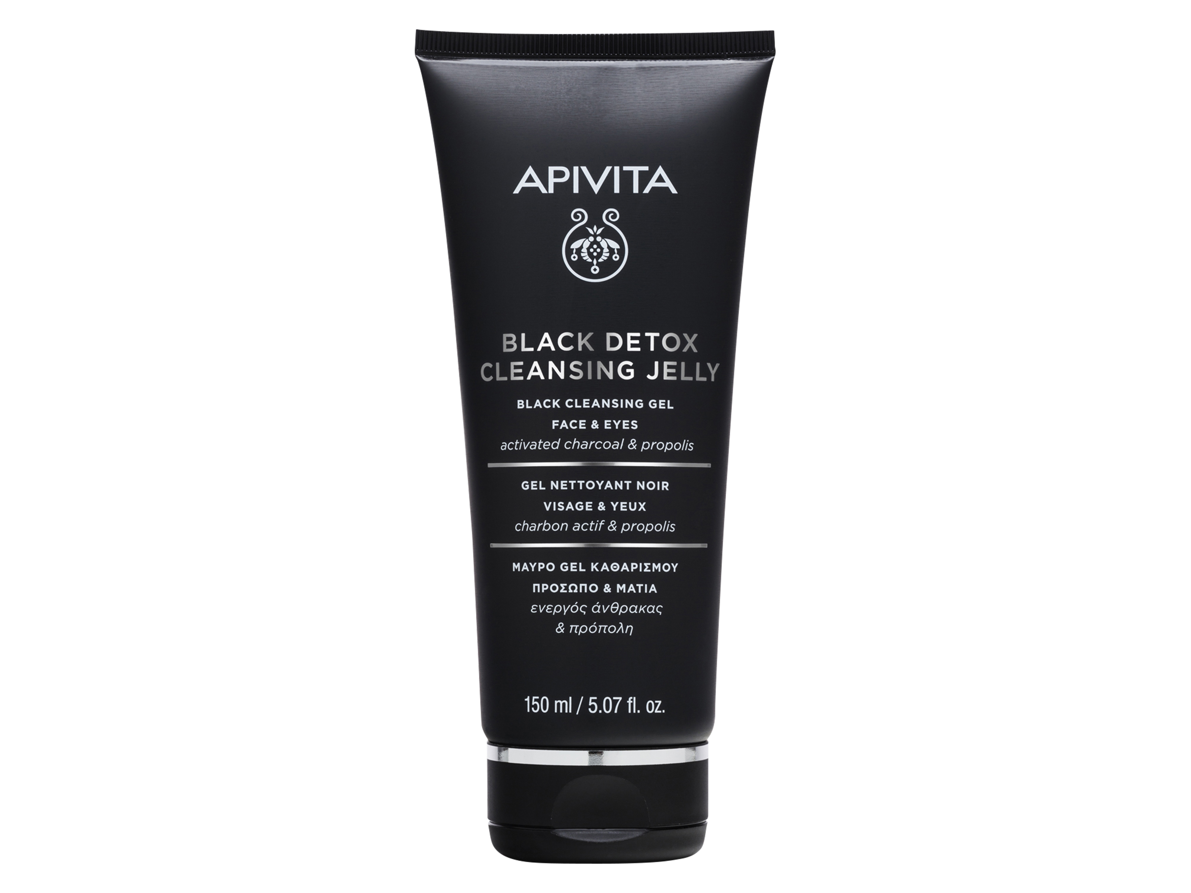 Apivita Black Detox Cleansing Jelly Face & Eyes, 150 ml