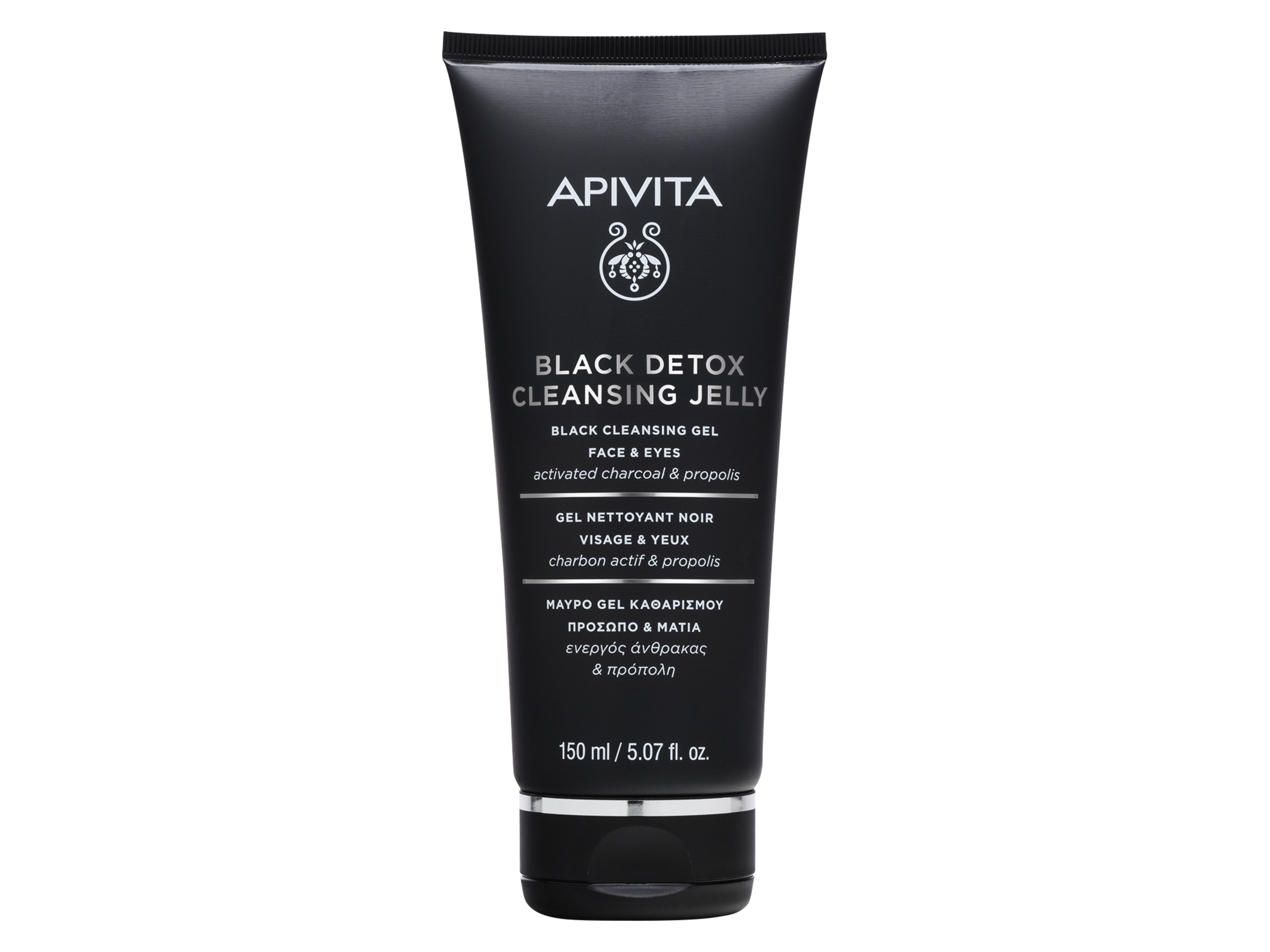 Apivita Black Detox Cleansing Jelly Face & Eyes, 150 ml