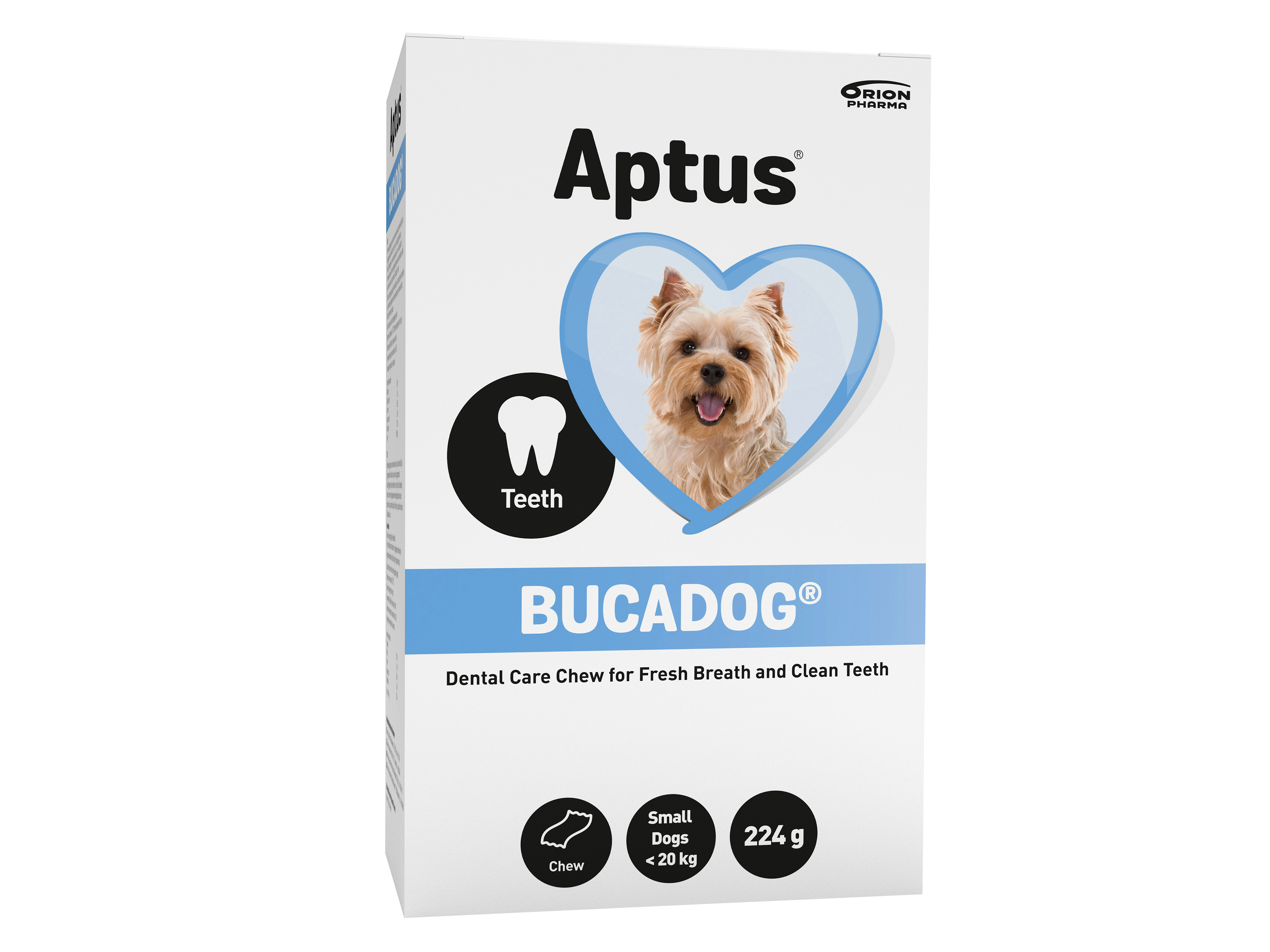 Aptus Bucadog tyggelapper, Små hunder, 224 gram