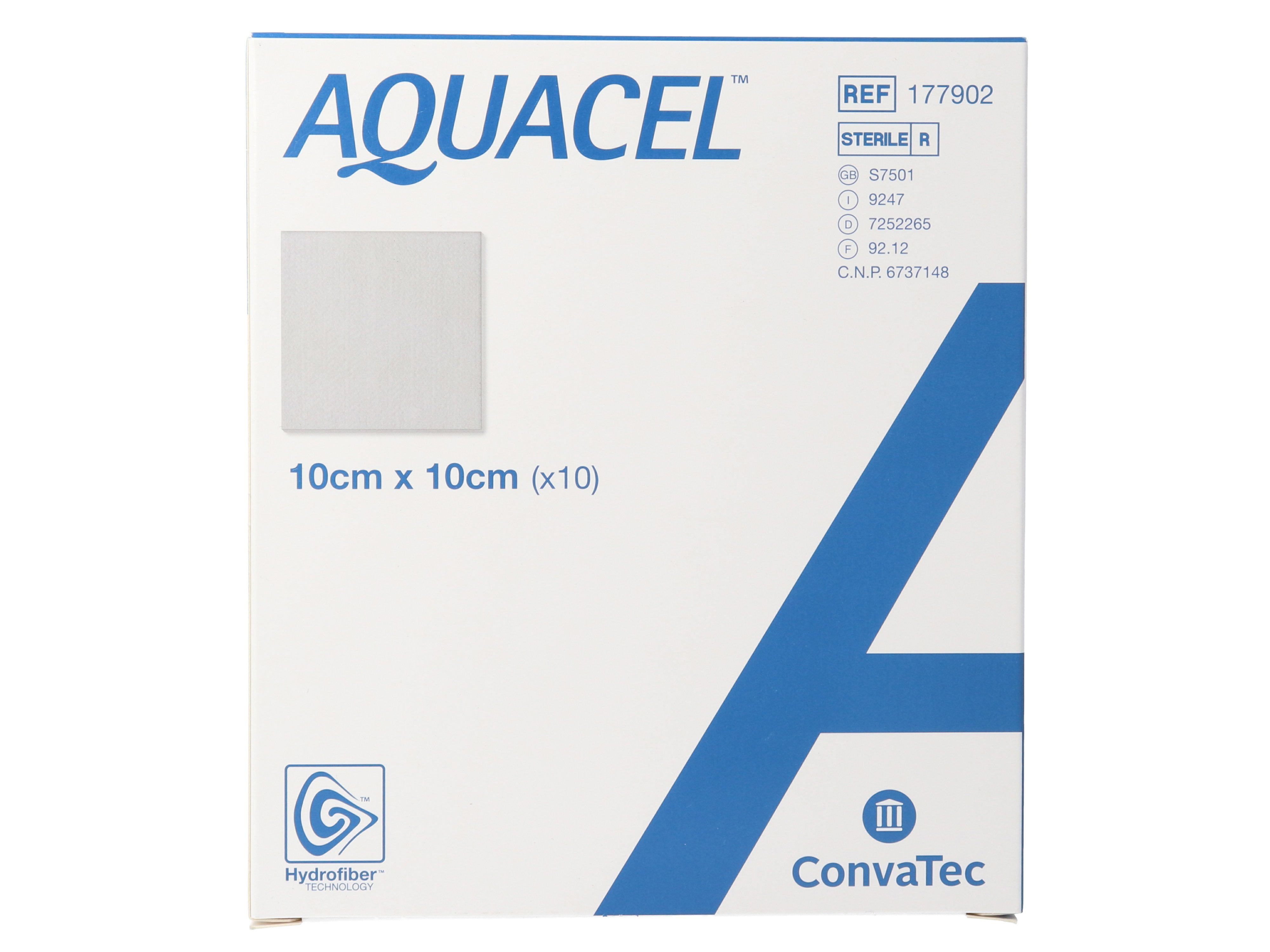 Aquacel Kompress 10x10cm, 10 stk