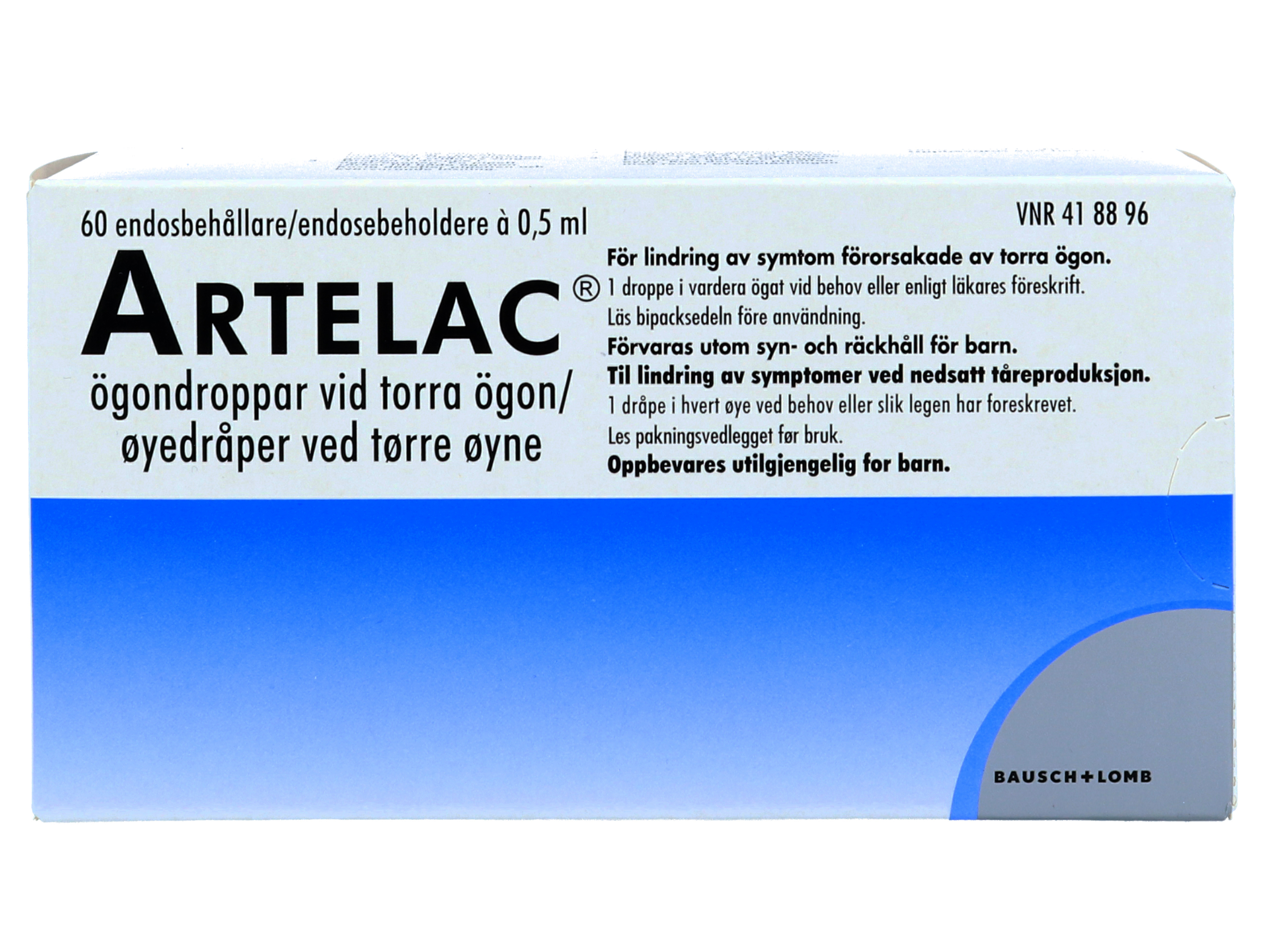 Artelac Øyedråper, 60 x 0.5 ml.