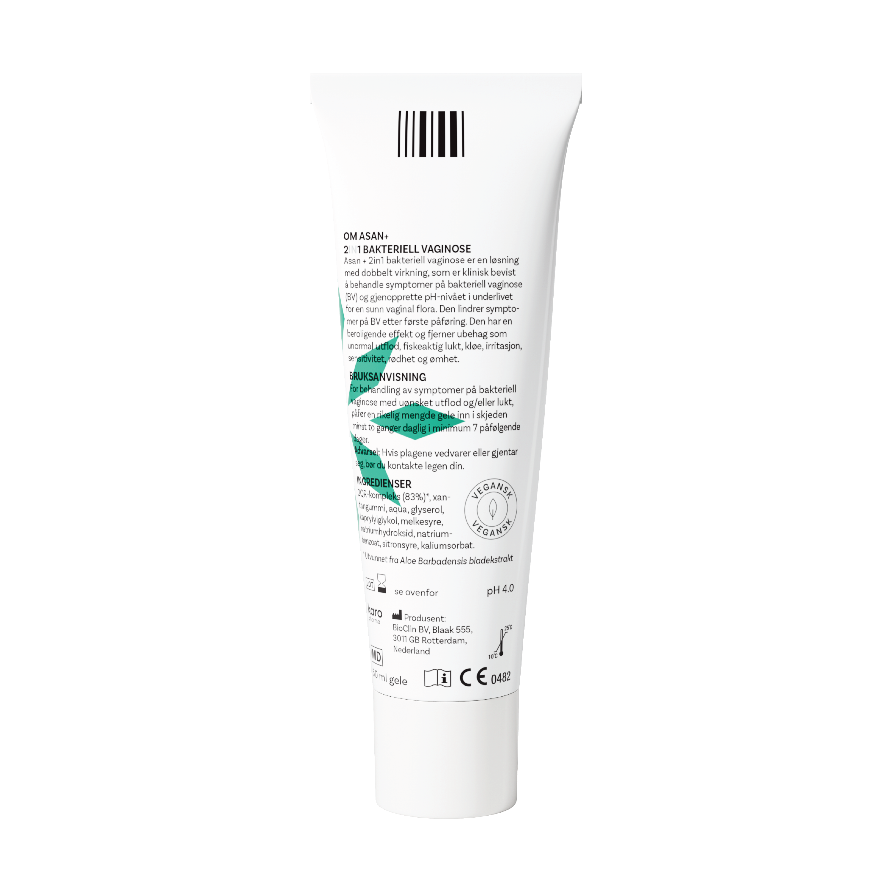 Asan+ 2in1 Bakteriell Vaginose, 50 ml