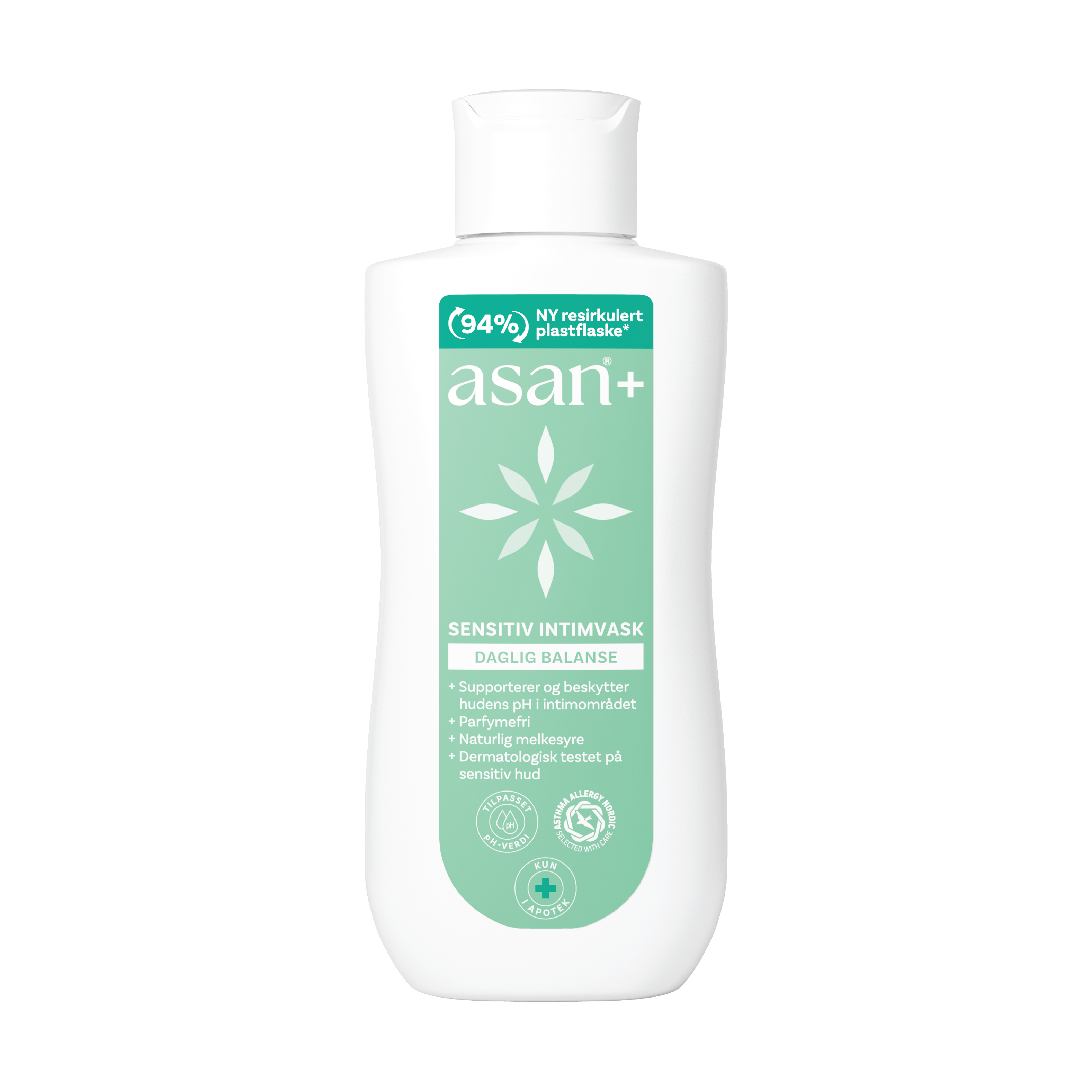 Asan+ Intimvask Parfymefri, 200 ml